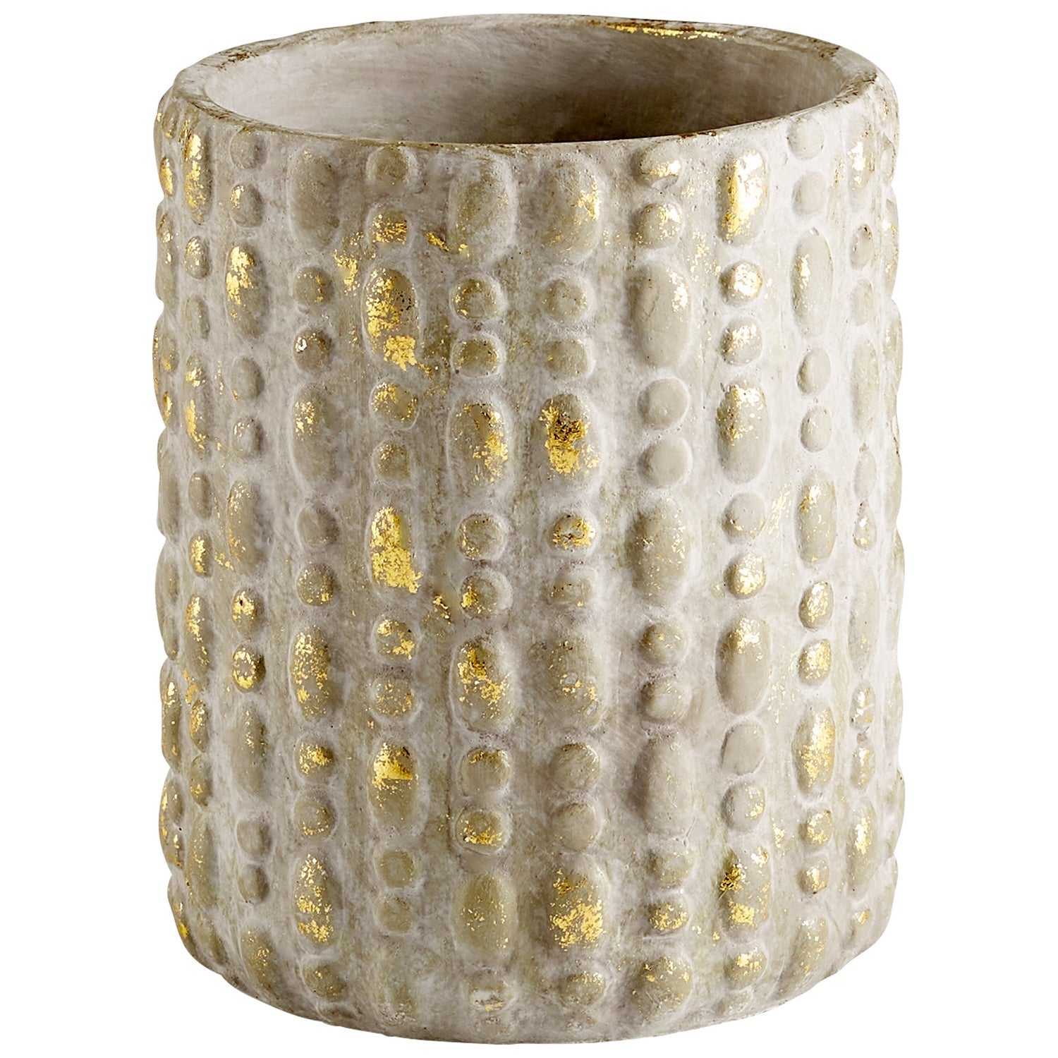 Cyan Design 11054 Homage Planter - Small Ash Gray Ceramic Flower Pot for Indoor Plants, Succulents & Home Decor | Perfect for Living Room, Office & Garden Decorations