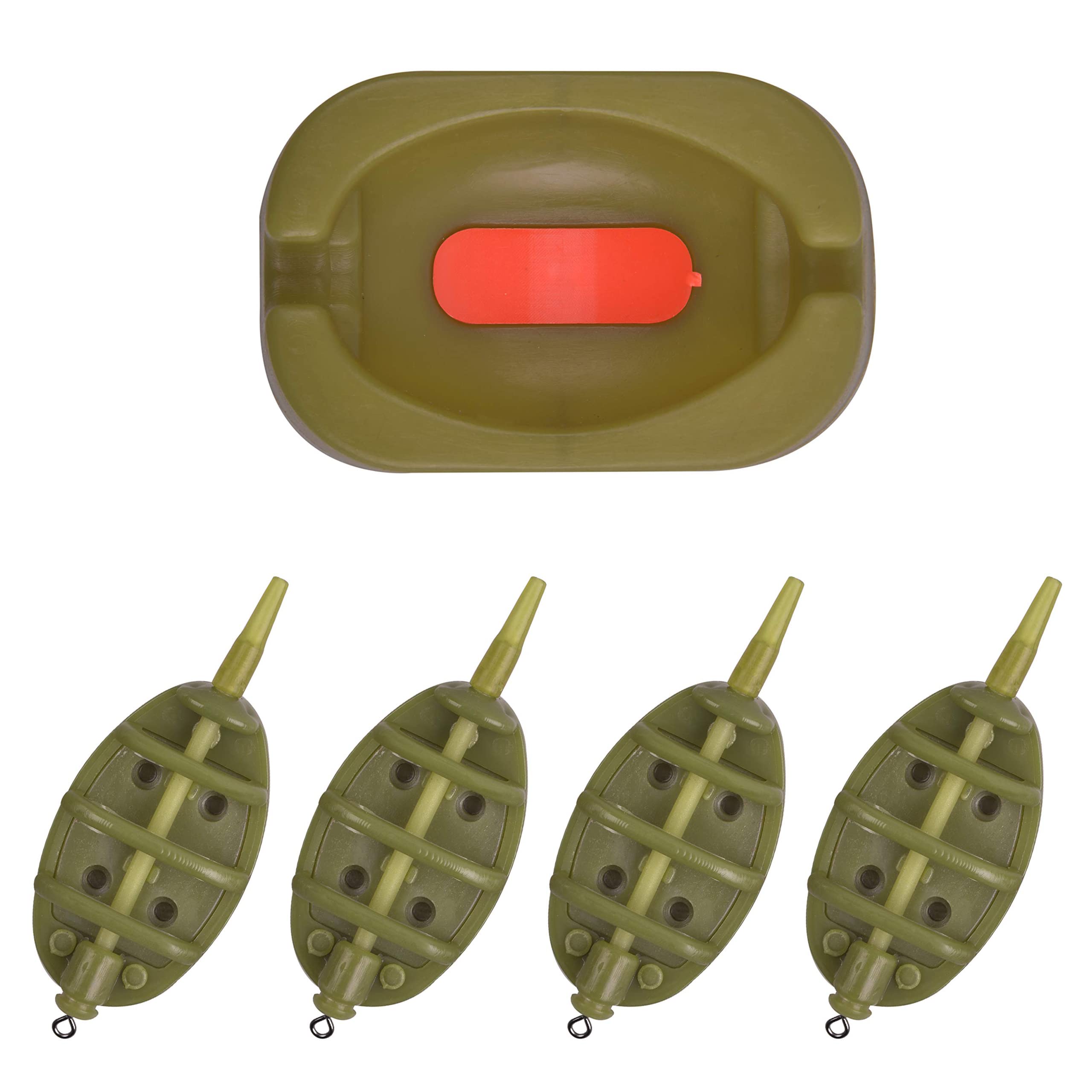 Best Inline Method Feeders Set for Carp Fishing - 4 Quick Release Bait Holders with Durable Design | Perfect for Lake, River & Competition Fishing Accessories