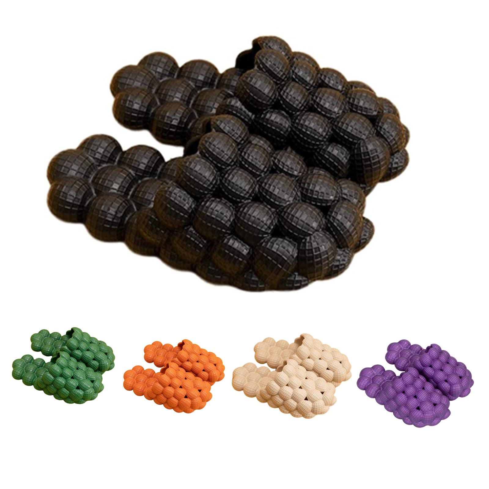AINETELY Funny Lychee Bubble Slippers - Comfortable Massage Slides for Women & Men | Non-Slip Spa Sandals with Bubble Design | Perfect for Home, Beach, and Relaxation