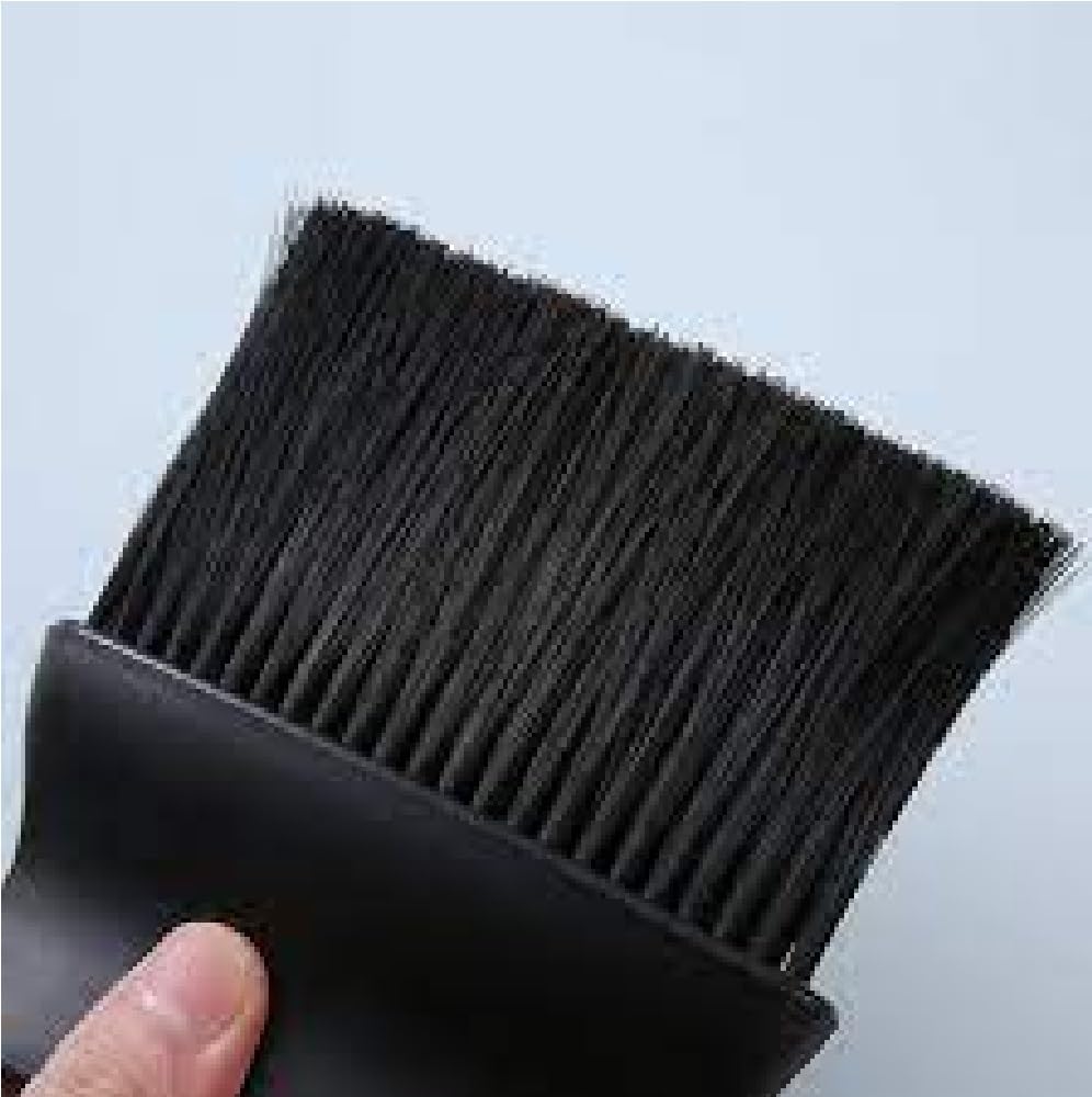 Professional Barber Neck Duster Brush for Hair Cutting - Soft Bristle Neck Cleaning Brush for Salon & Home Use - Black Barber Tool for Stylists & DIY Haircuts - Perfect for Removing Hair Clippings After Trims