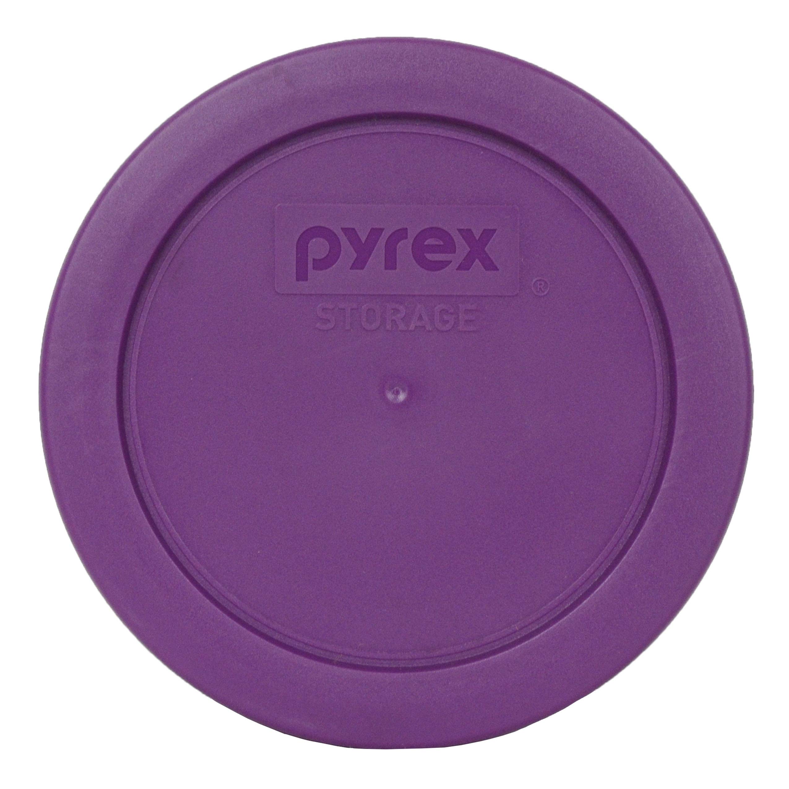 Pyrex 7200-PC Thistle Purple Round Plastic Food Storage Replacement Lid - Made in USA - Perfect for Meal Prep, Leftovers & Pantry Organization