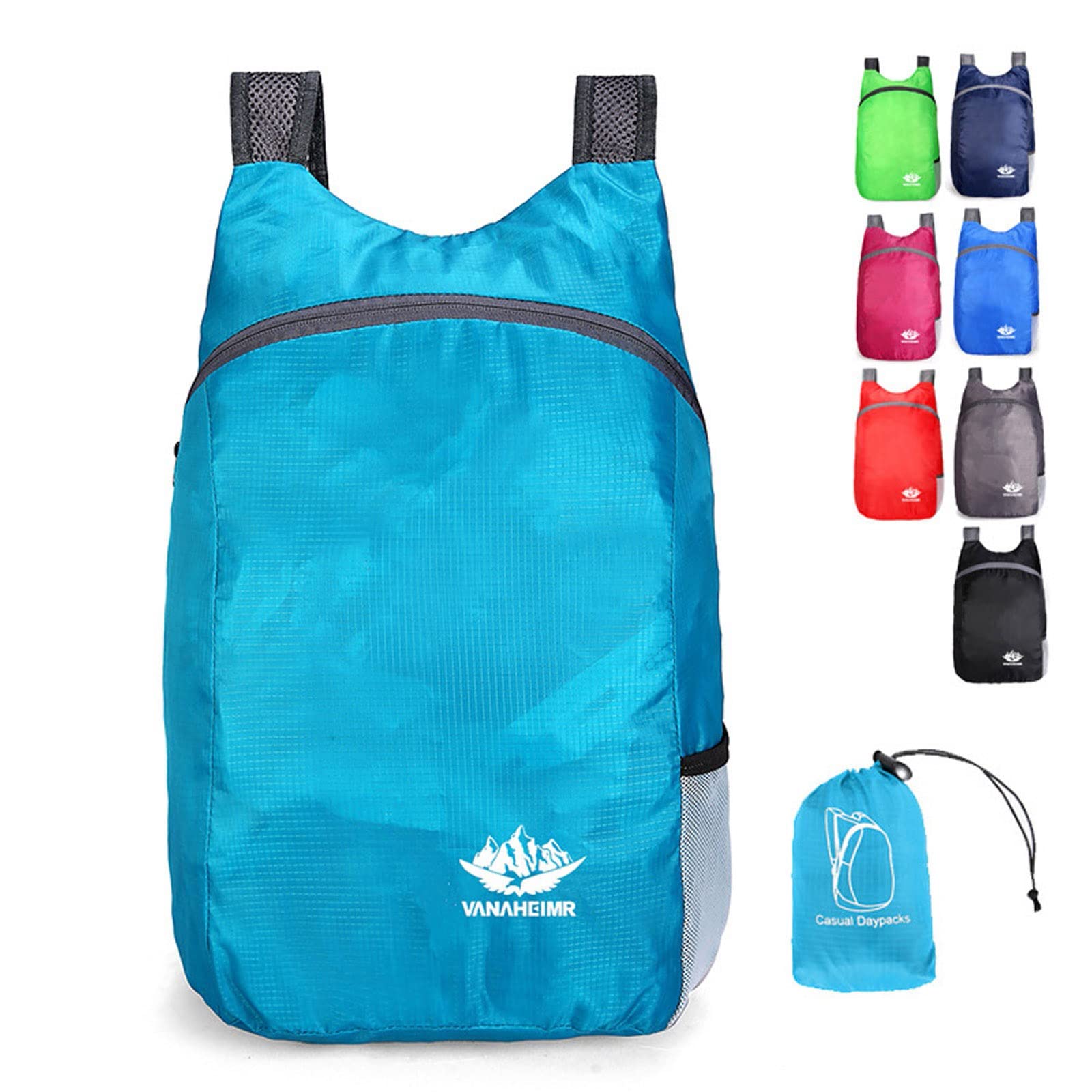 Lightweight Waterproof Unisex Hiking Backpack - Foldable Travel Daypack with Adjustable Shoulder Straps for Outdoor Camping, Hiking & Travel (Green)
