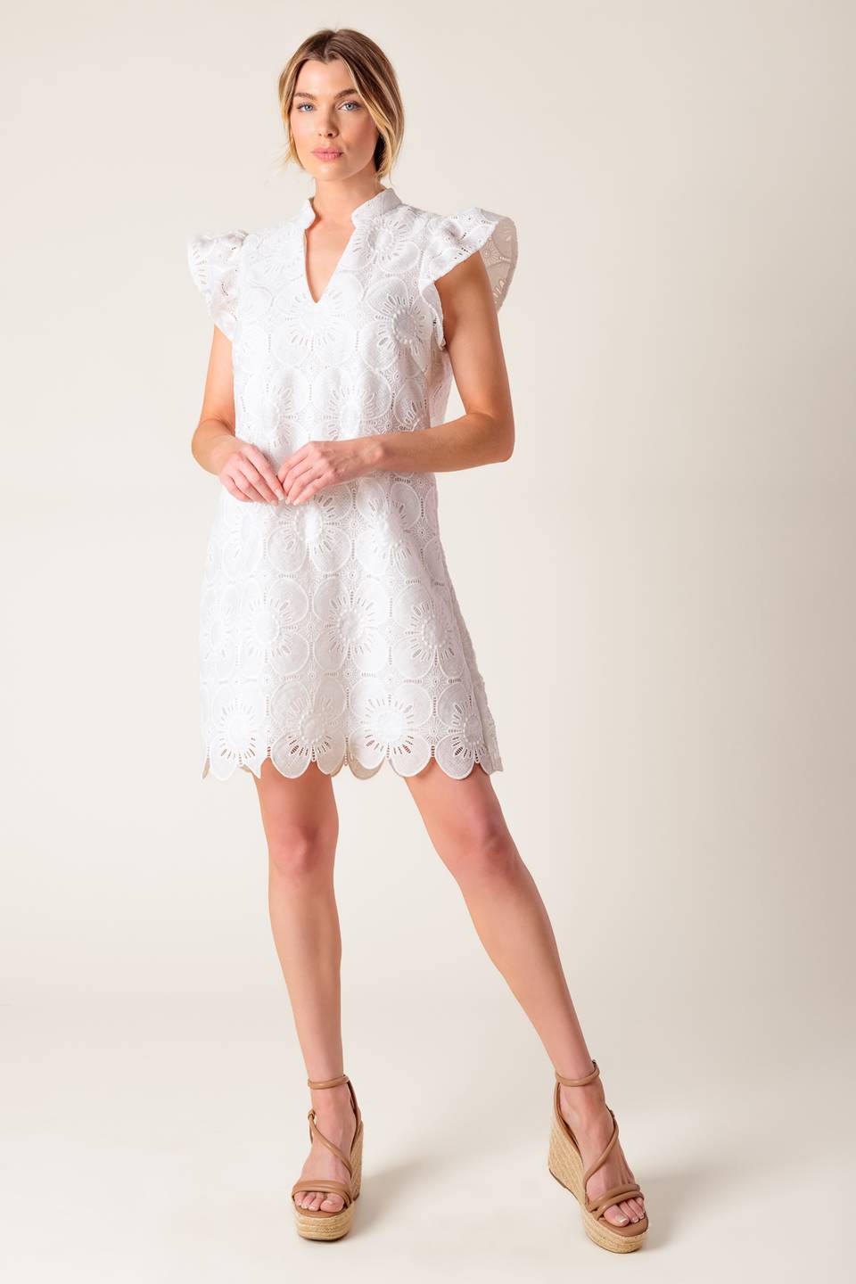 FLEETING WHISPERS Lace Mini Dress - Elegant Party & Evening Wear for Women | Perfect for Date Night, Cocktail Parties & Special Occasions