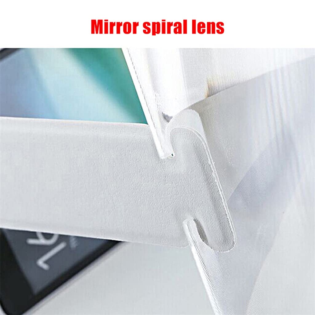 8 Inch 3D Screen Magnifier for Phones & Tablets - Foldable Desktop Stand with Leather Bracket | Perfect for Movie Watching, Gaming, and Video Calls