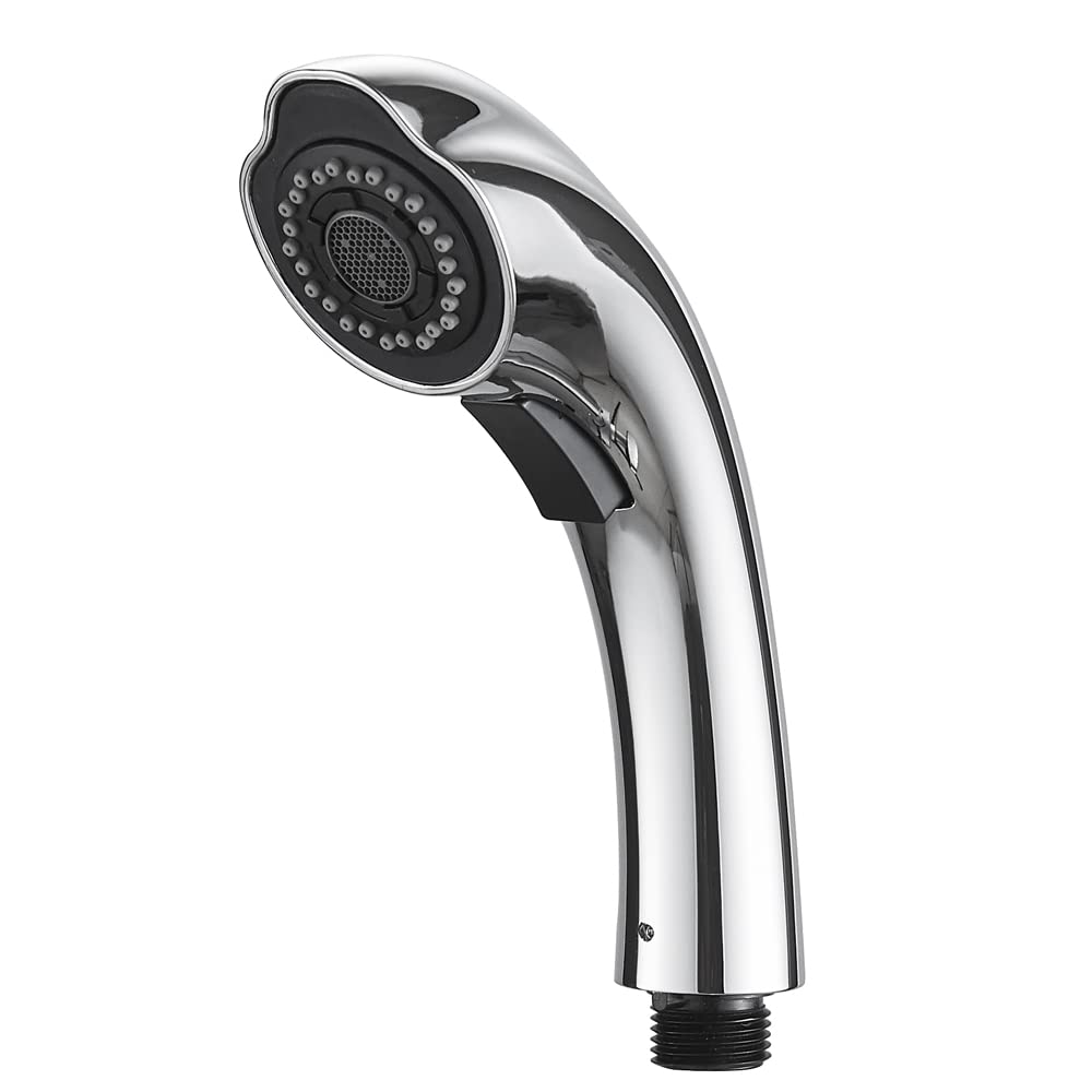 **Kitchen Pull-Out Sink Faucet Spray Head - Chrome Replacement Nozzle for Easy Dishwashing & Cleaning**    *(Perfect for Upgrading Kitchen Faucets, Washing Dishes, and Deep Cleaning Sinks)*