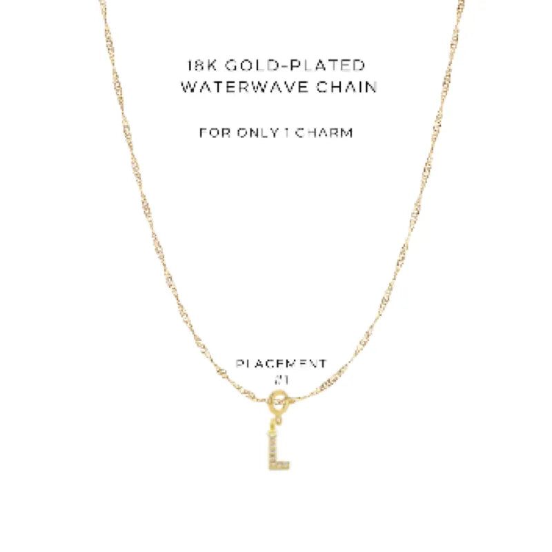 Simple Charm Necklace for 1 Pendant - Elegant Personalized Jewelry Gift for Women - $24.00 | Perfect for Birthdays, Anniversaries & Everyday Wear