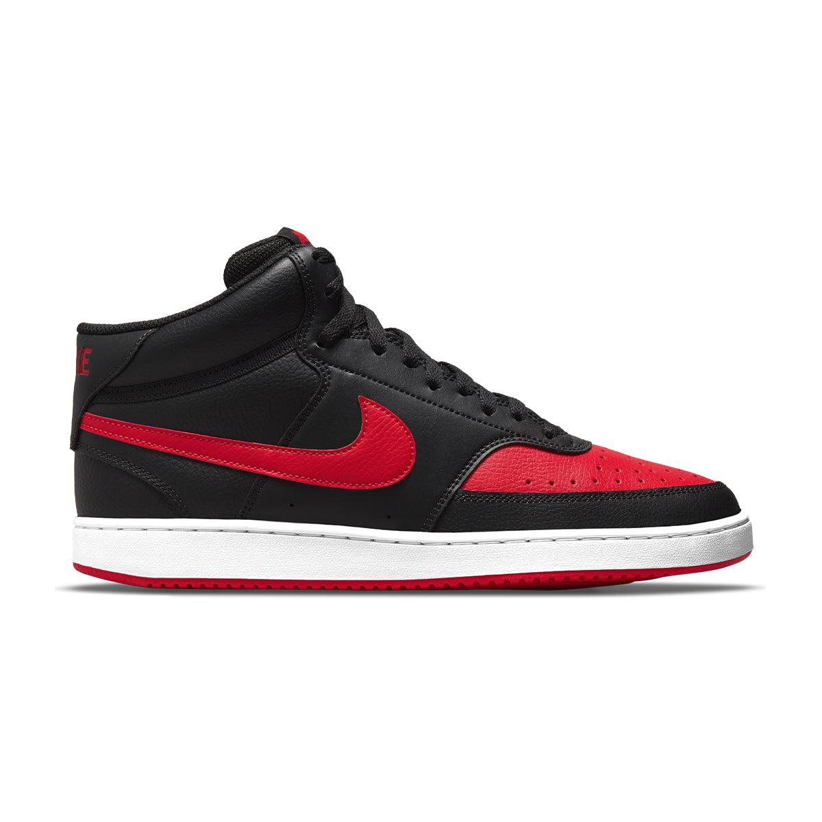 Nike Court Vision Mid 'Bred' Basketball Shoes - Classic Retro Style for Men & Women - Perfect for Streetwear, Casual Outfits & Sneaker Collectors