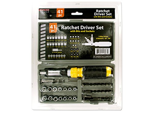 16-Piece OL524-16 Ratchet Driver Set with Durable Carrying Case - Perfect for Automotive Repairs, DIY Projects & Home Maintenance | Bulk Purchase Available
