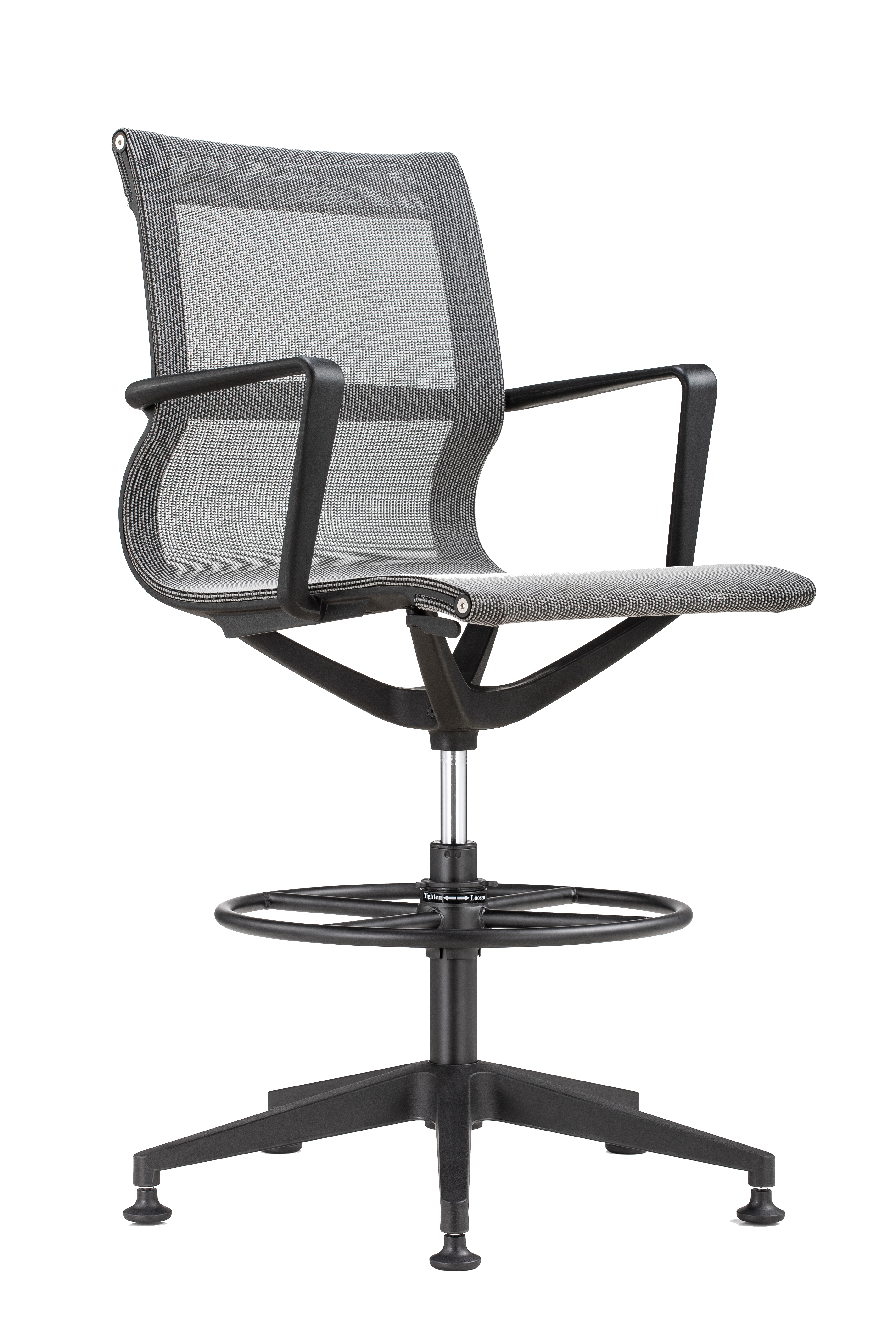 Eurotech Kinetic Stool - Black Frame Designer Spider Mesh Chair (EH301B) | Ergonomic Active Sitting for Home & Office Workspaces
