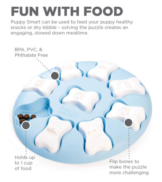 Outward Hound Nina Ottosson Puppy Smart Interactive Dog Toy - Mental Stimulation Puzzle Game for Puppies & Small Dogs | Perfect for Training, Boredom Relief & Indoor Playtime