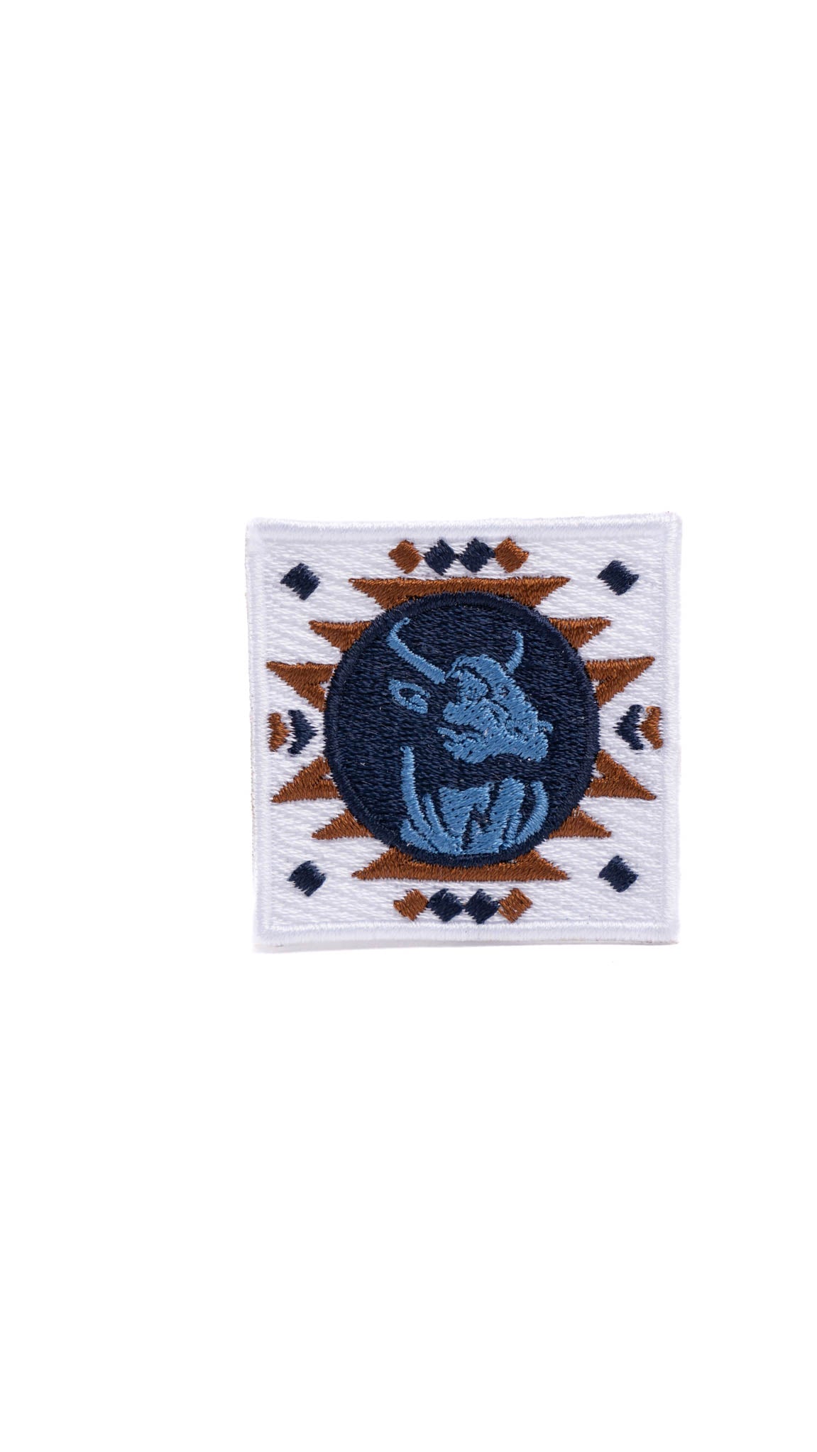 2024 Rock'em Square Aztec Hat Patch - Premium Embroidered Badge for Caps, Jackets & Backpacks - Perfect for Festivals, Cosplay & DIY Fashion