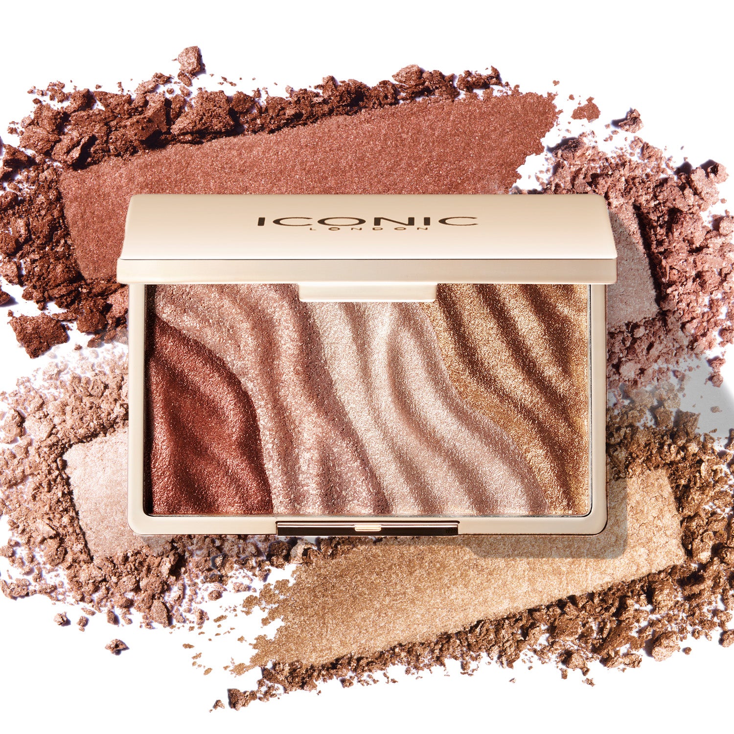 Warm Lights Baked Eyeshadow Palette - 12 Highly Pigmented Matte & Shimmer Shades for Day & Night Makeup | Perfect for Party, Wedding & Everyday Glam Looks