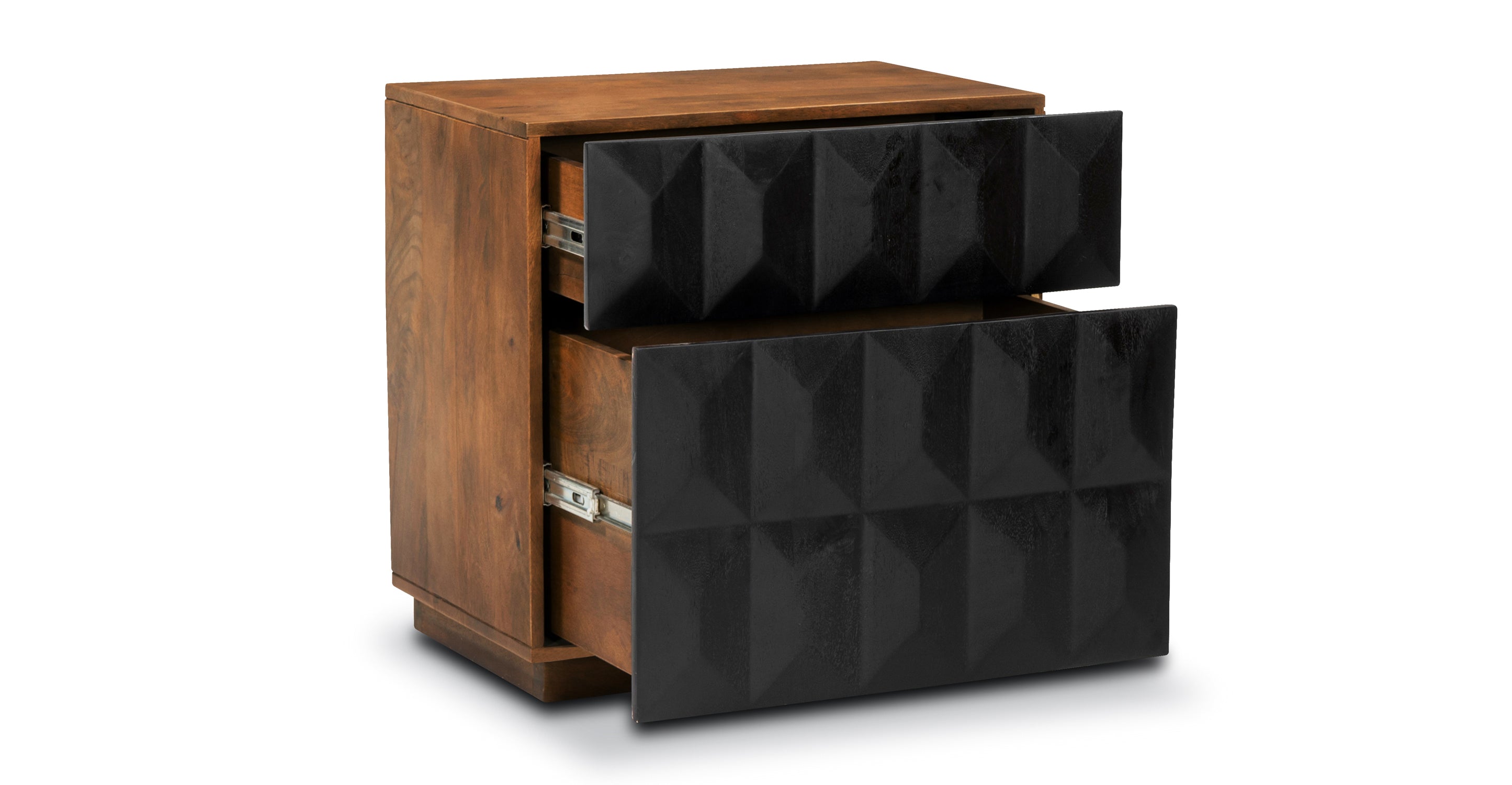 Modern Nightstand with USB Ports - Bedside Table with Storage Drawer for Bedroom, Living Room, or Office - Perfect for Charging Devices and Organizing Essentials