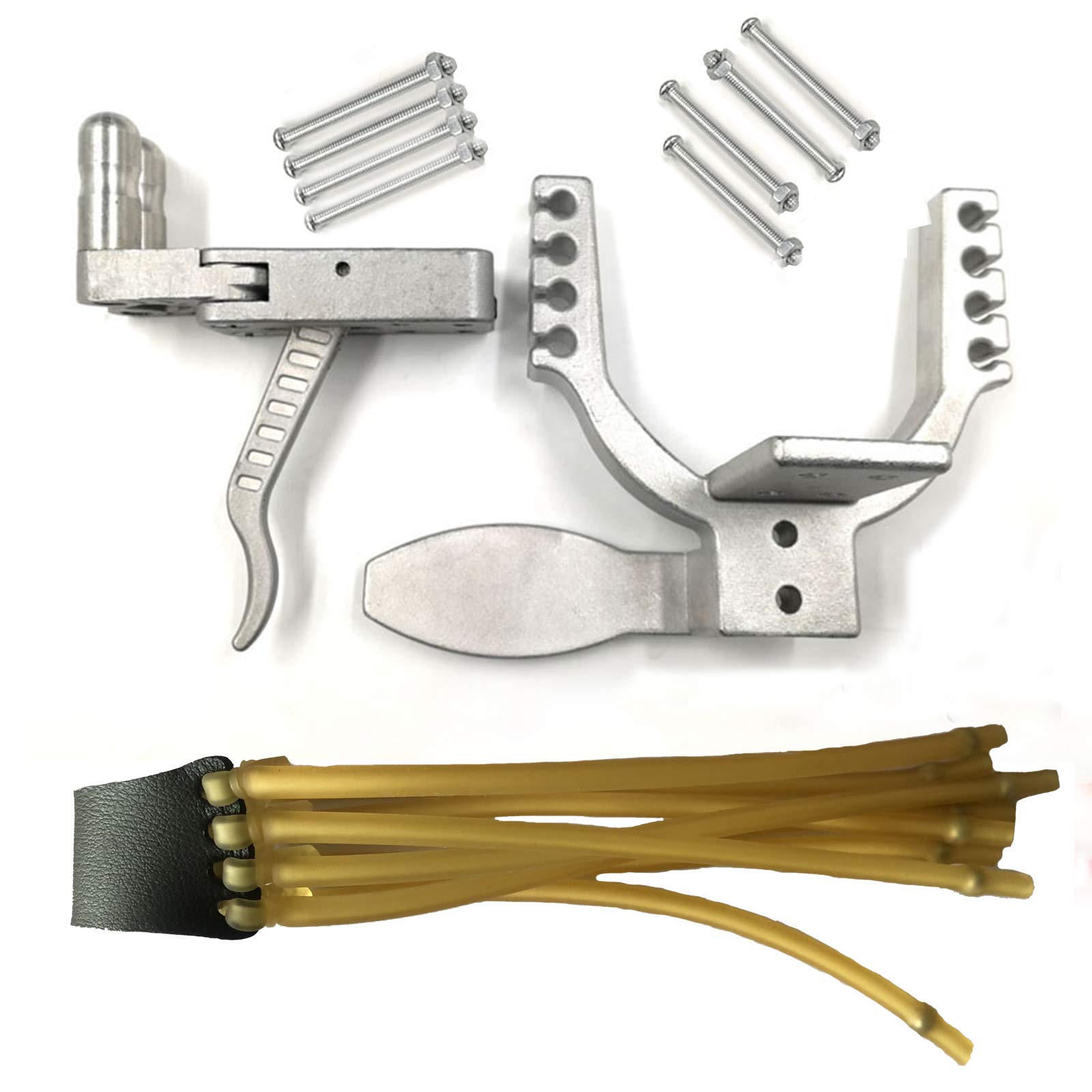 High-Power Hunting Slingshot Rifle with Front Bow Gate - DIY Bow Gun Release Device for High-Velocity Catapult | Spring Compound Accessories for Outdoor Hunting & Target Practice