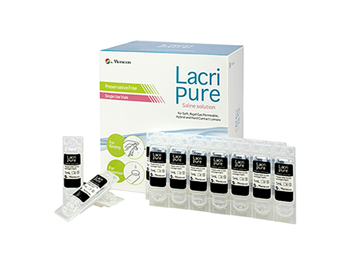 LacriPure Preservative-Free Eye Drops - 98 Pack of 5mL Vials | Dry Eye Relief & Contact Lens Comfort | Ideal for Daily Use, Travel & Post-Surgery Care
