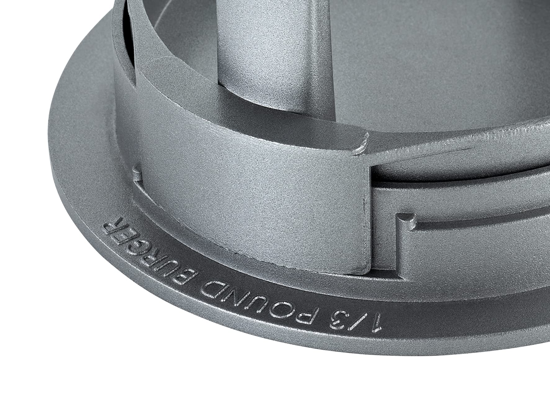 Trio Hamburger Press Grey - Heavy Duty Burger Mold & Smash Burger Press - Stainless Steel Grill Meat Masher - Professional Hamburger Patty Maker for BBQ, Grilling & Home Kitchen Use