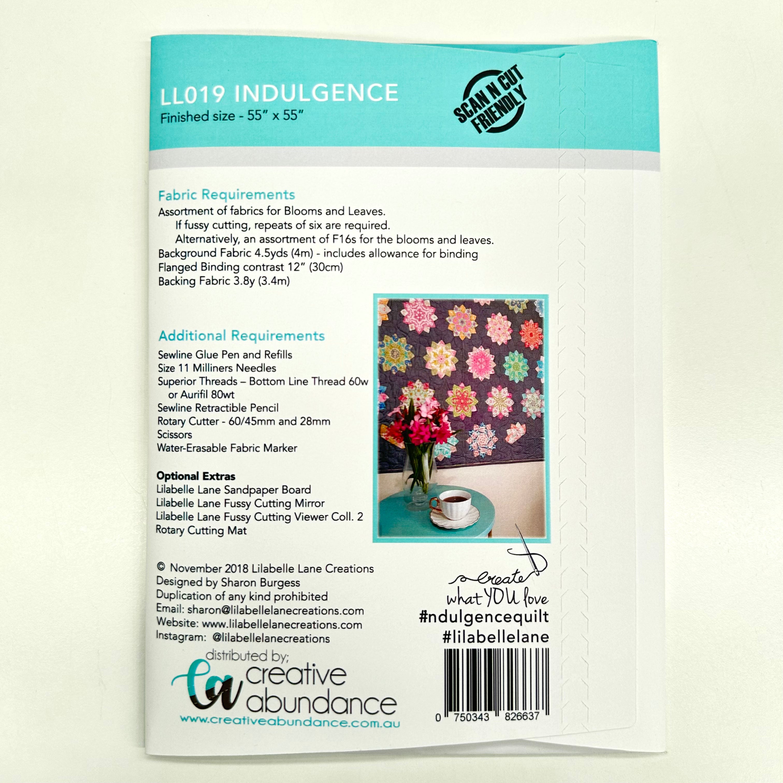 Sharon Burgess Indulgence Pattern and Template - Premium Digital Design for DIY Crafts, Scrapbooking, and Home Decor Projects