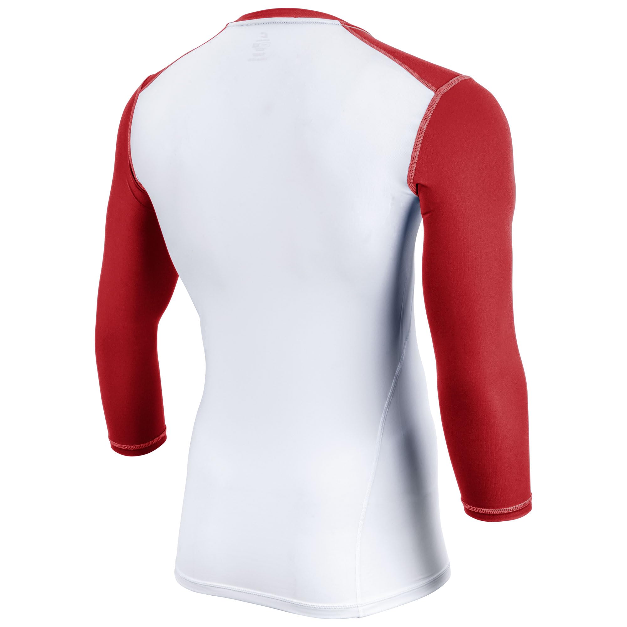 CHAMPRO Lightning Men's 3/4 Sleeve Compression Shirt - Moisture Wicking Baselayer for Football, Basketball & Baseball - Performance Athletic Top for Training & Sports