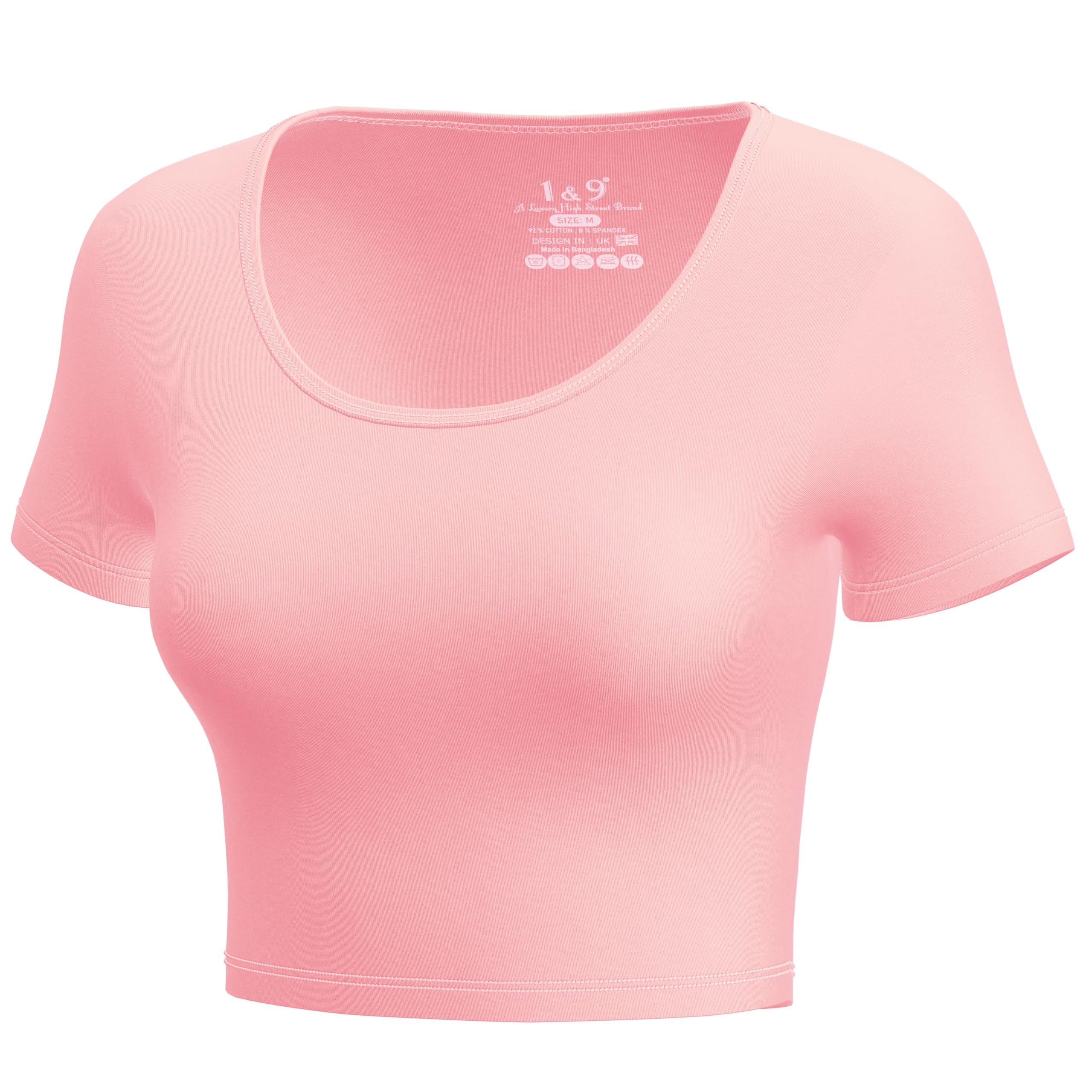 Women's Basic Crop Tops - Short Sleeve Scoop Neck Slim Fit T-Shirts | Cute Summer Fashion Tops for Casual Wear, Beach Outfits & Street Style