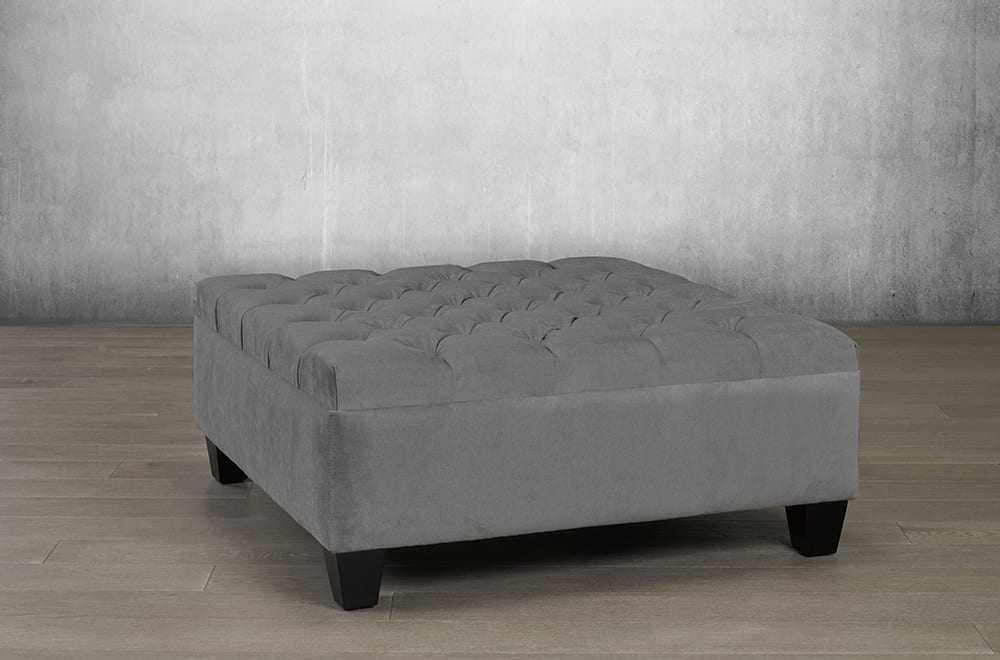 Handmade Customizable Leah Ottoman - Premium Canadian Craftsmanship for Living Room, Bedroom & Home Decor