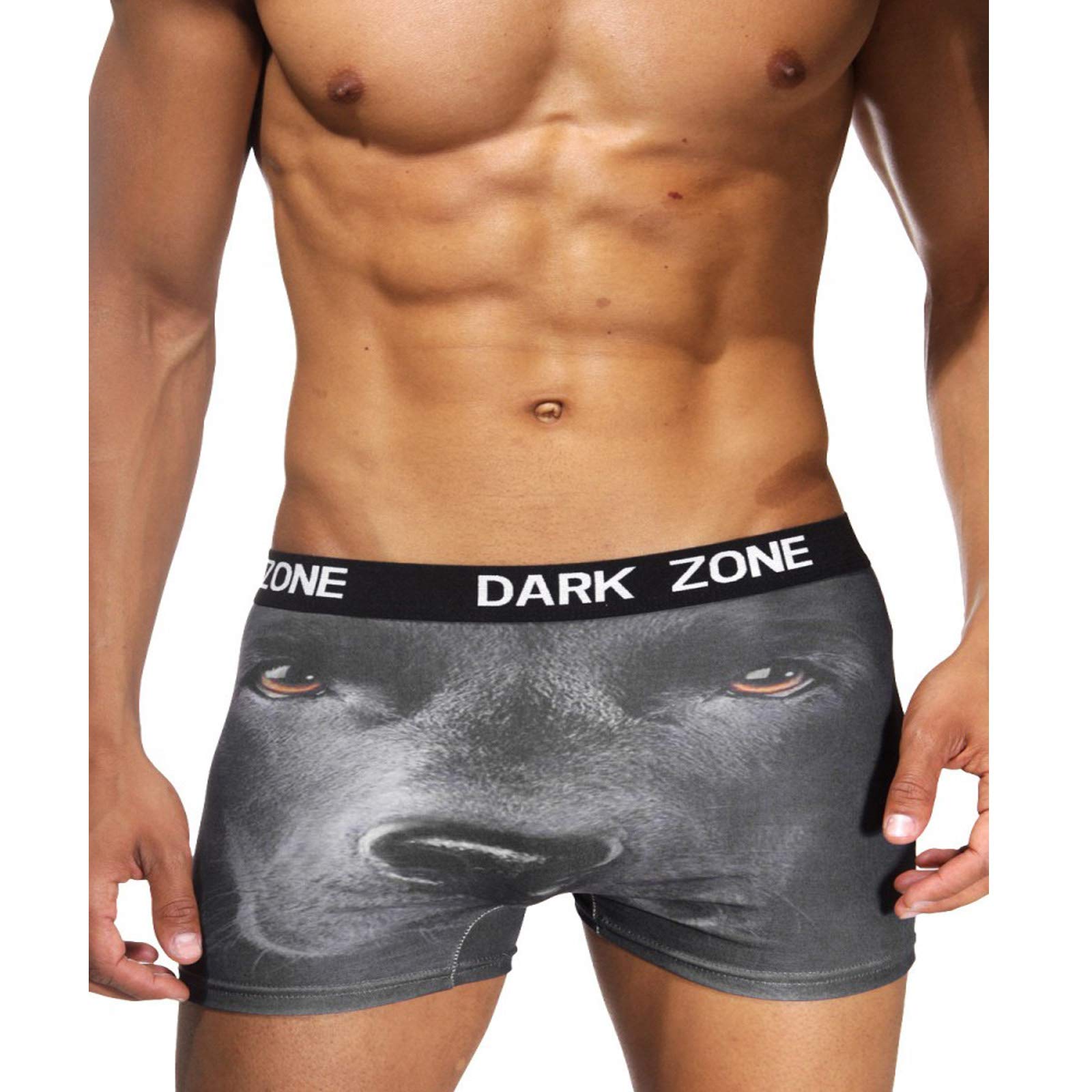Premium Men's Boxer Briefs - Darkzone Wild Print Exotic Series | Soft, Stretchy & Breathable Underwear for All-Day Comfort | Gym, Work & Casual Wear