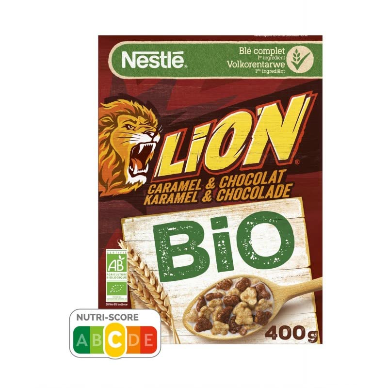 Organic Lion Cereals 400g - Healthy Breakfast Cereal for Energy, Non-GMO, Gluten-Free (Pack of 3) | Perfect for Busy Mornings, Office Snacks & Kids Lunchboxes