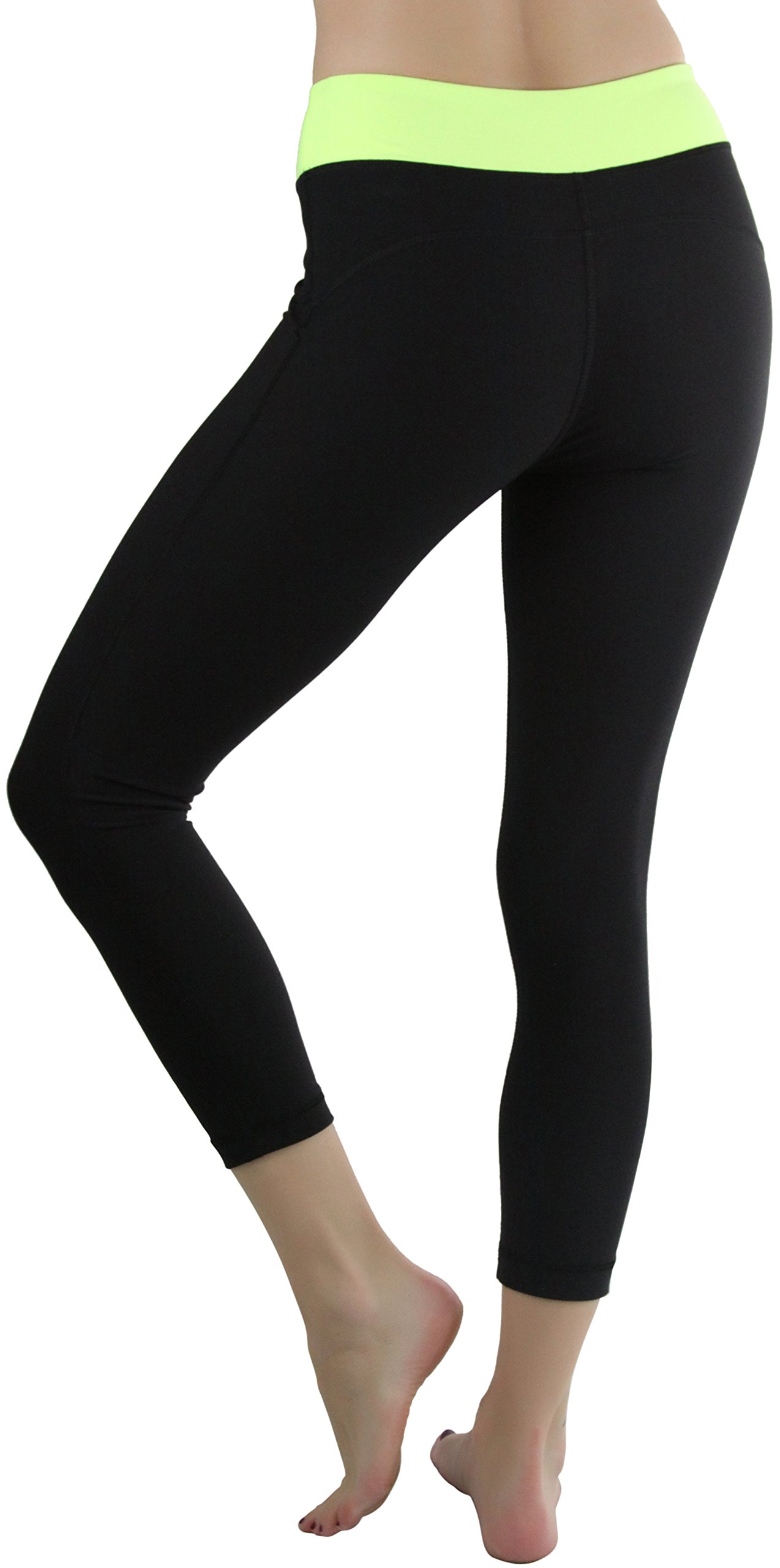 ToBeInStyle Women's Colorblock Active Leggings - Full Ankle Length Workout Pants for Yoga, Running & Gym - High Waist Stretchy Comfort Fit