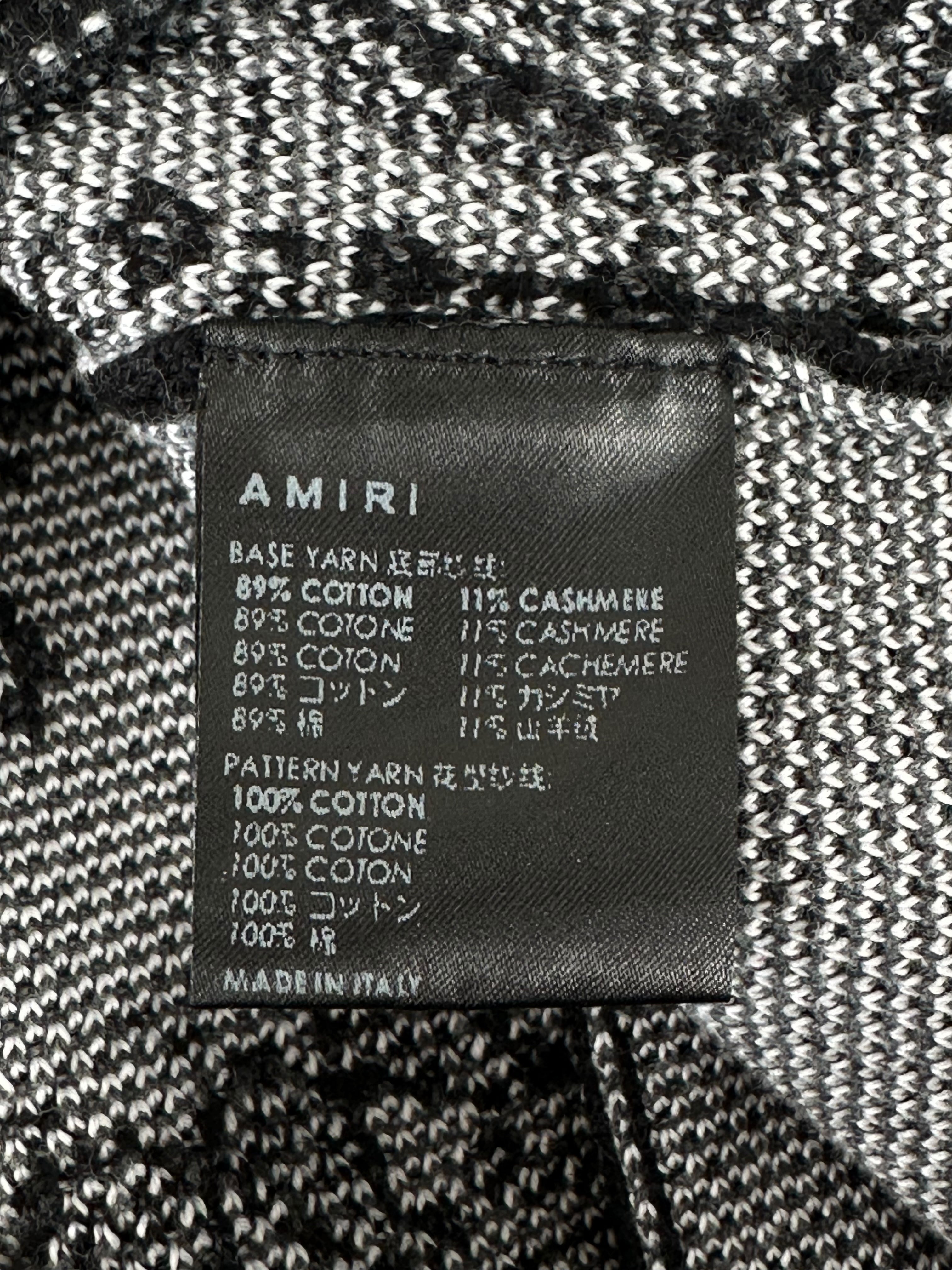 Amiri Black & White Bandana Crochet Basketball Shorts for Men - Stylish Streetwear & Summer Casual Wear - Perfect for Gym, Beach & Lounge