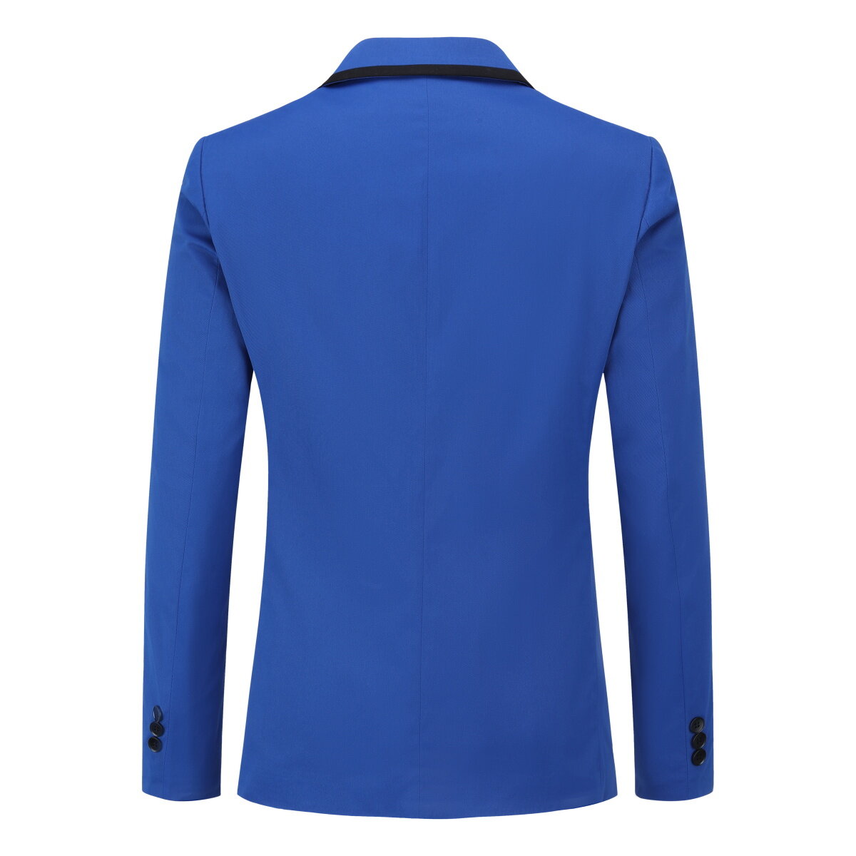 Men's Slim Fit One Button Solid Blue Casual Blazer for Office, Wedding & Business Events | Lightweight Stretch Comfort Jacket