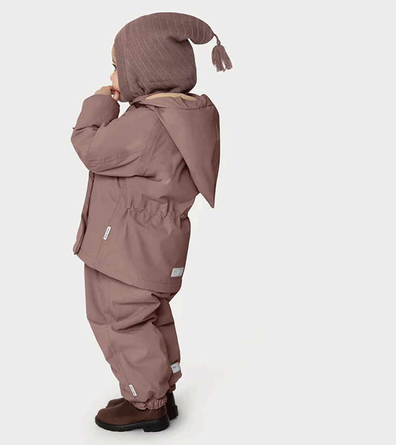 MiniAture Women's Light Plum Winter Coat - Warm Fleece Lined Jacket for Cold Weather | Perfect for Outdoor Activities, Travel & Daily Wear