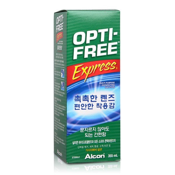 Opti-Free Express Multi-Purpose Contact Lens Solution 12oz (355ml) – For Cleaning, Rinsing, Disinfecting & Storing Soft Contact Lenses – Ideal for Daily Use & Travel