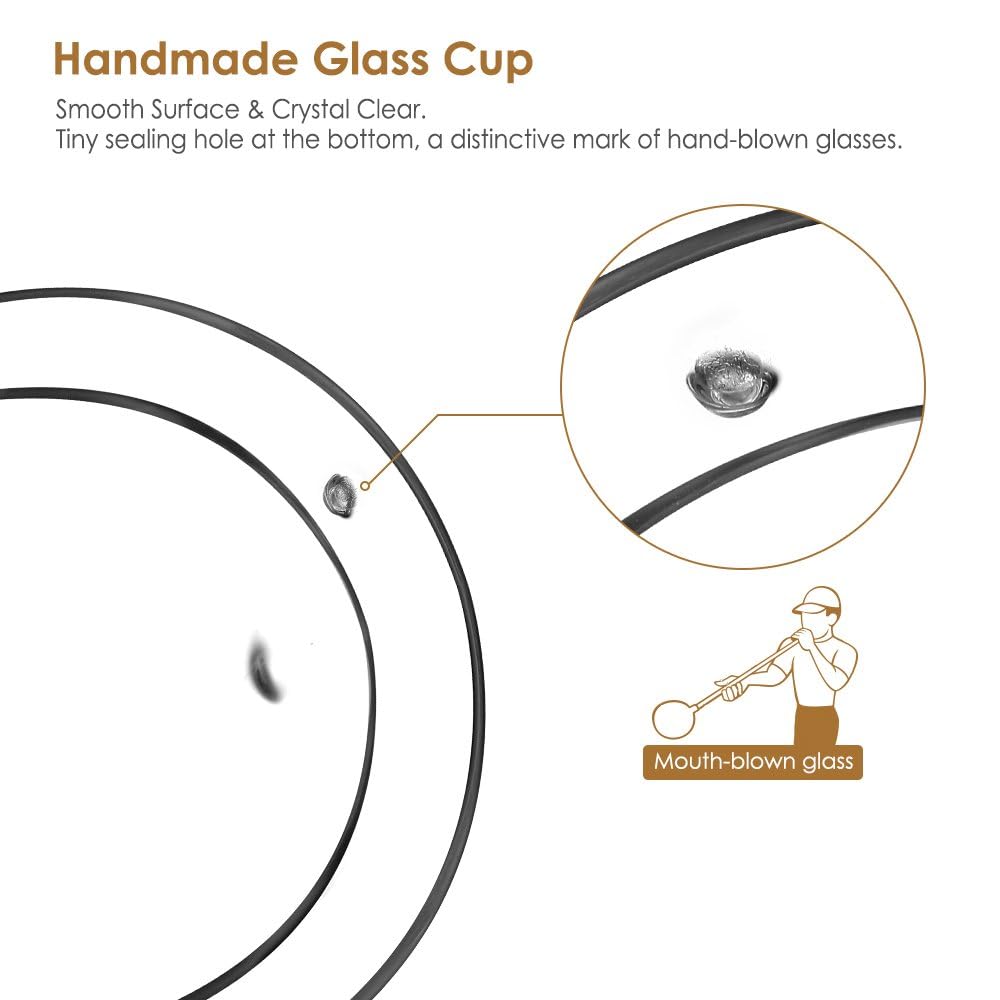 2x350ml Double Wall Insulated Coffee Mugs - Borosilicate Glass Cups with Handle for Hot & Cold Drinks - Heat Resistant for Coffee, Tea, Milk, Juice, Ice Cream - Perfect for Home, Office, Cafe & Gifts