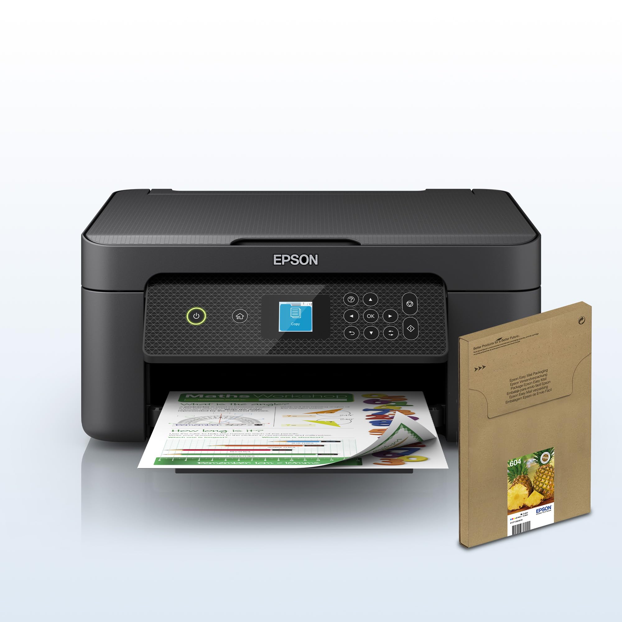 Epson Expression Home XP-3200 Wireless All-in-One Printer - Print, Scan, Copy with Wi-Fi Connectivity & Bonus Ink Multipack - Perfect for Home Office, School Projects, and Small Business Use