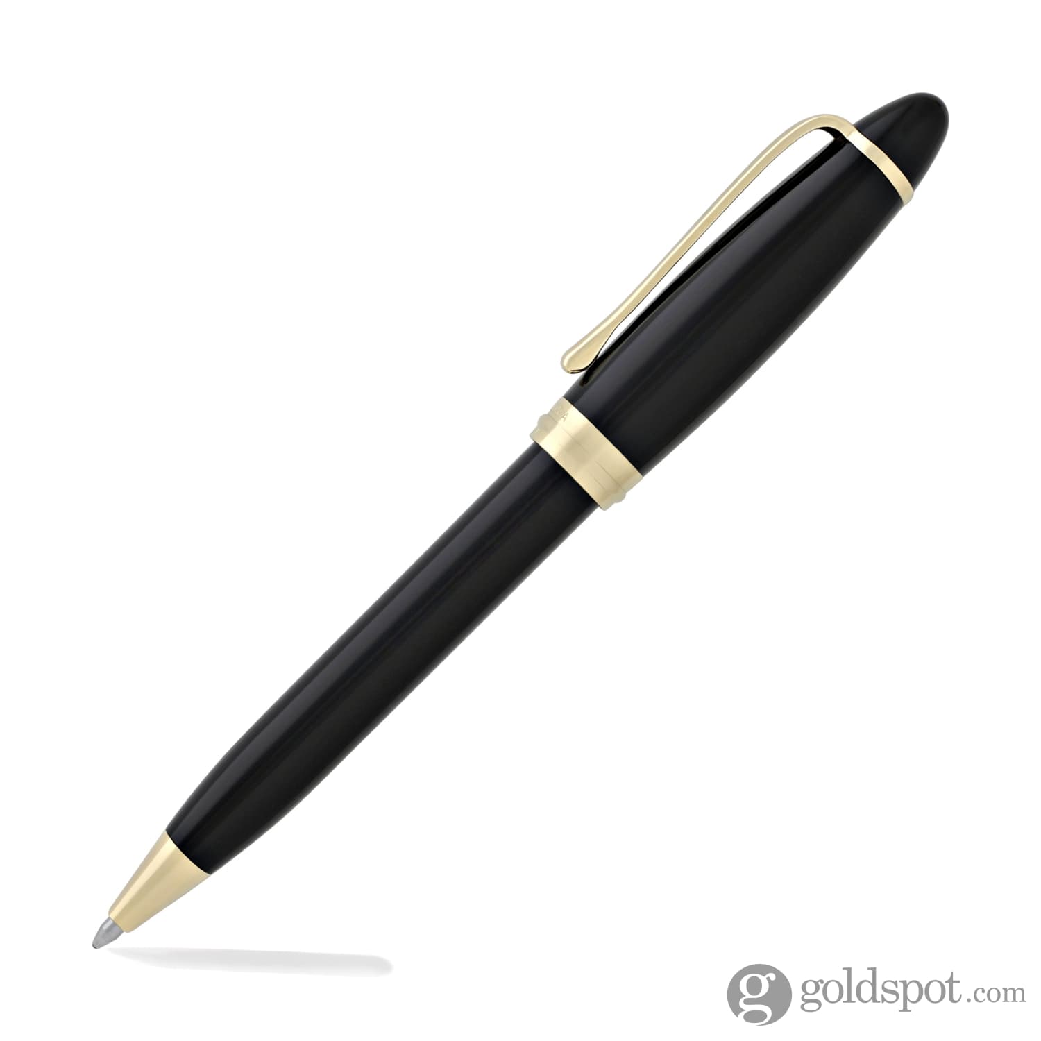 Aurora Ipsilon Black Resin Ballpoint Pen - Premium Writing Instrument for Office, Business & Gift Giving