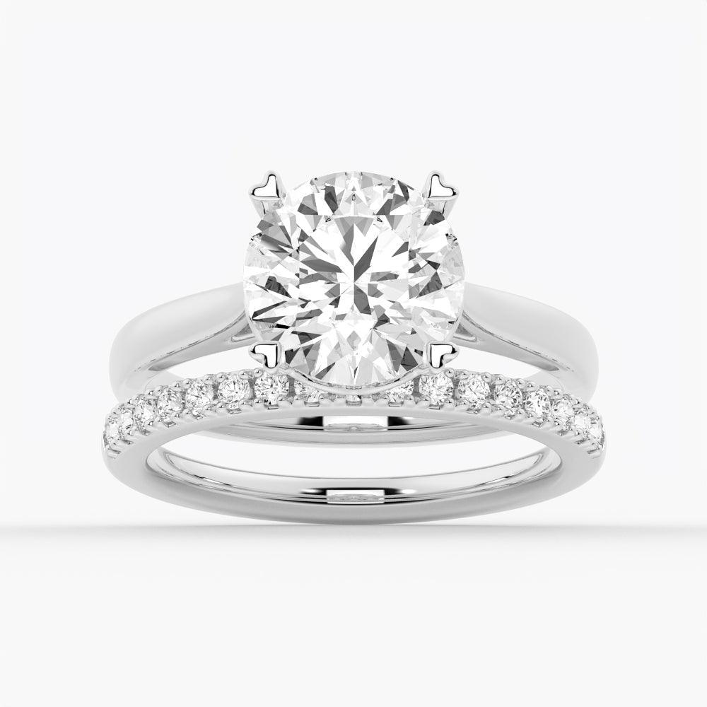Exquisite Solitaire Round Moissanite Engagement Ring for Women - Perfect for Proposals, Weddings & Anniversaries