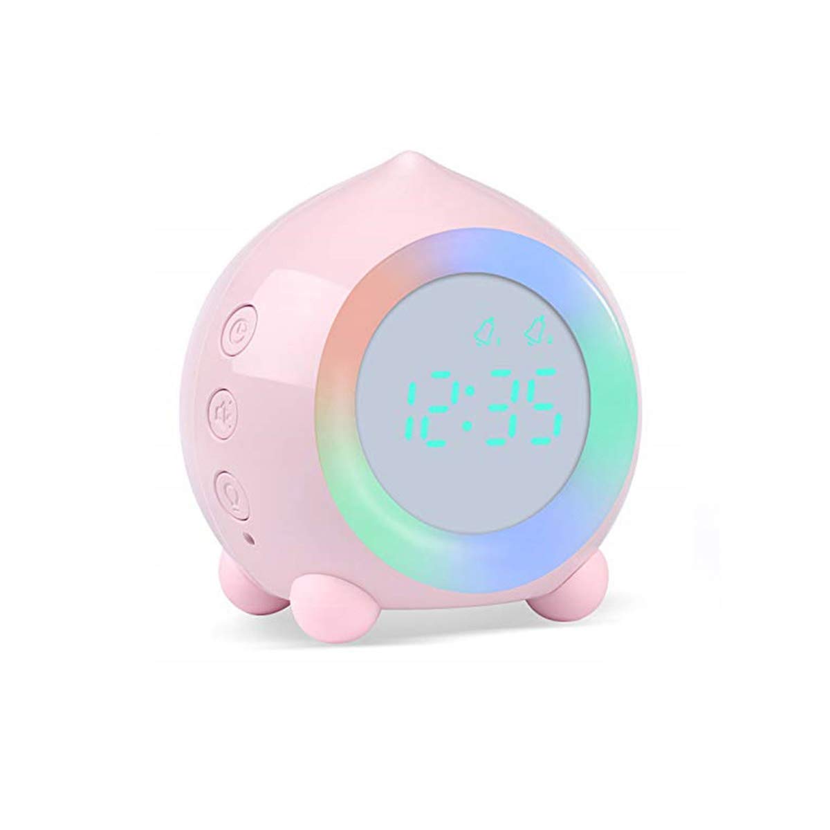GANE LED Digital Alarm Clock with Wake Up Light & Sunset Mode - Night Light for Kids Bedroom, Desk Clock with Dimmable Display | Perfect for Gentle Sunrise Simulation, Bedside Lighting & Home Office Decor
