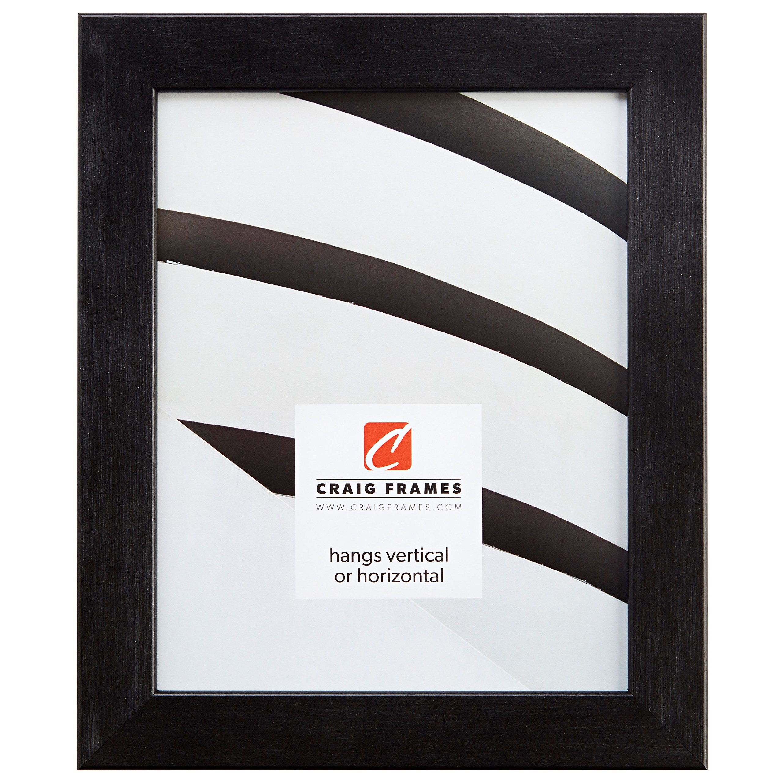Modern Black Pine Picture Frame 14x20 Inch - Bauhaus Style for Wall Art & Photos