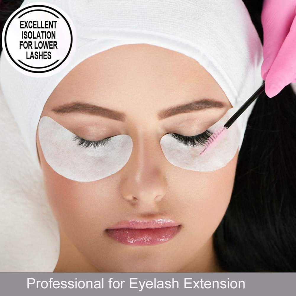 55 Pairs Hydrogel Under Eye Pads - Lint Free Eye Mask for Eyelash Extensions, Professional Adhesive Lash Beauty Tool (Green) | Perfect for Salon Use, Home Spa & DIY Lash Care
