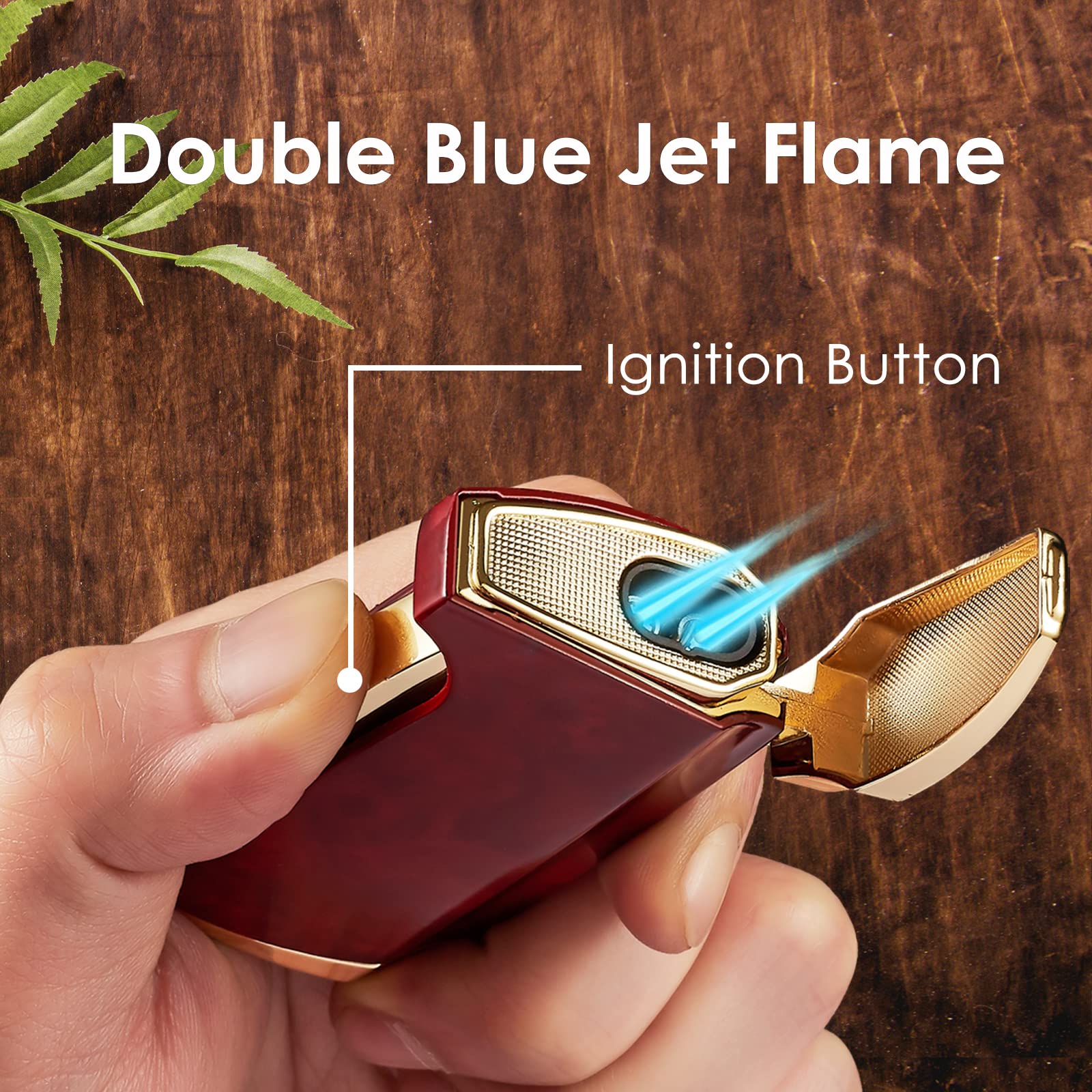 Refillable Butane Jet Flame Lighter for BBQ, Camping & Candles