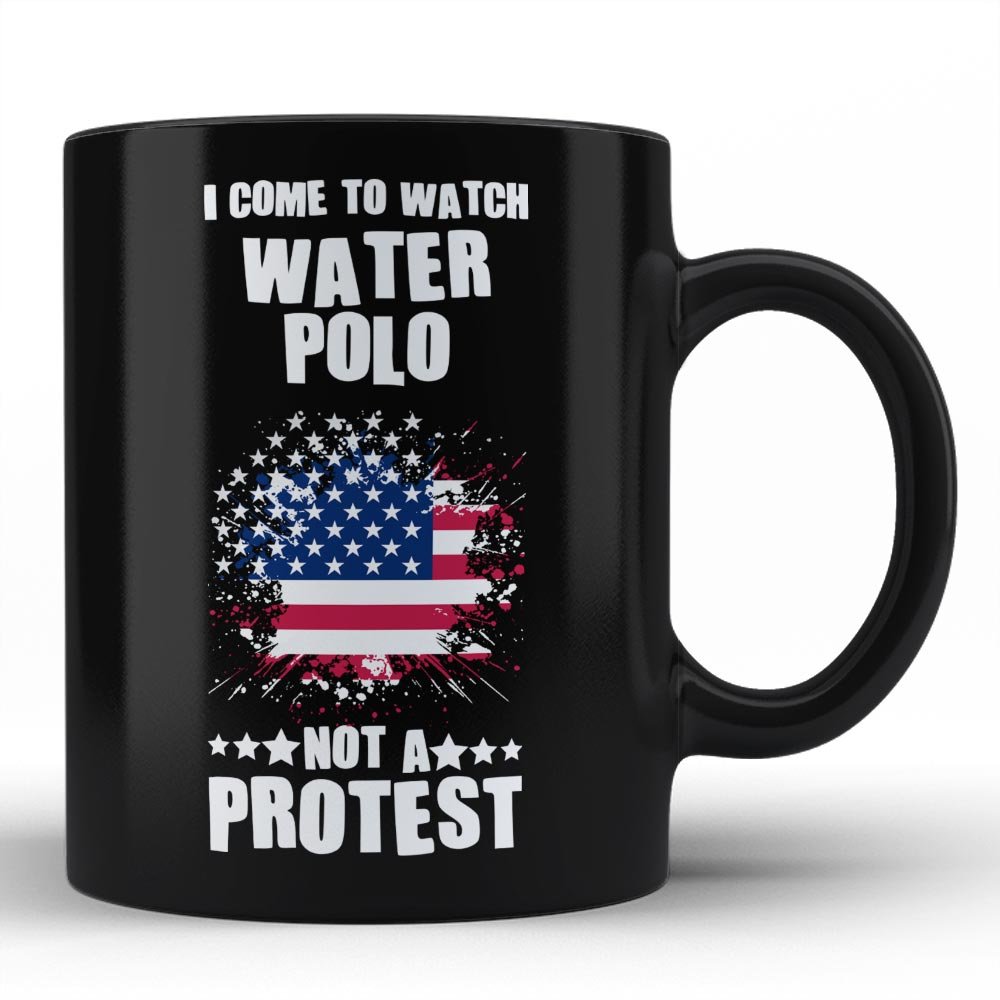 Premium Water Polo Sport Black Coffee Mug by HOM – Perfect for Fans, Gifts, and Office Use