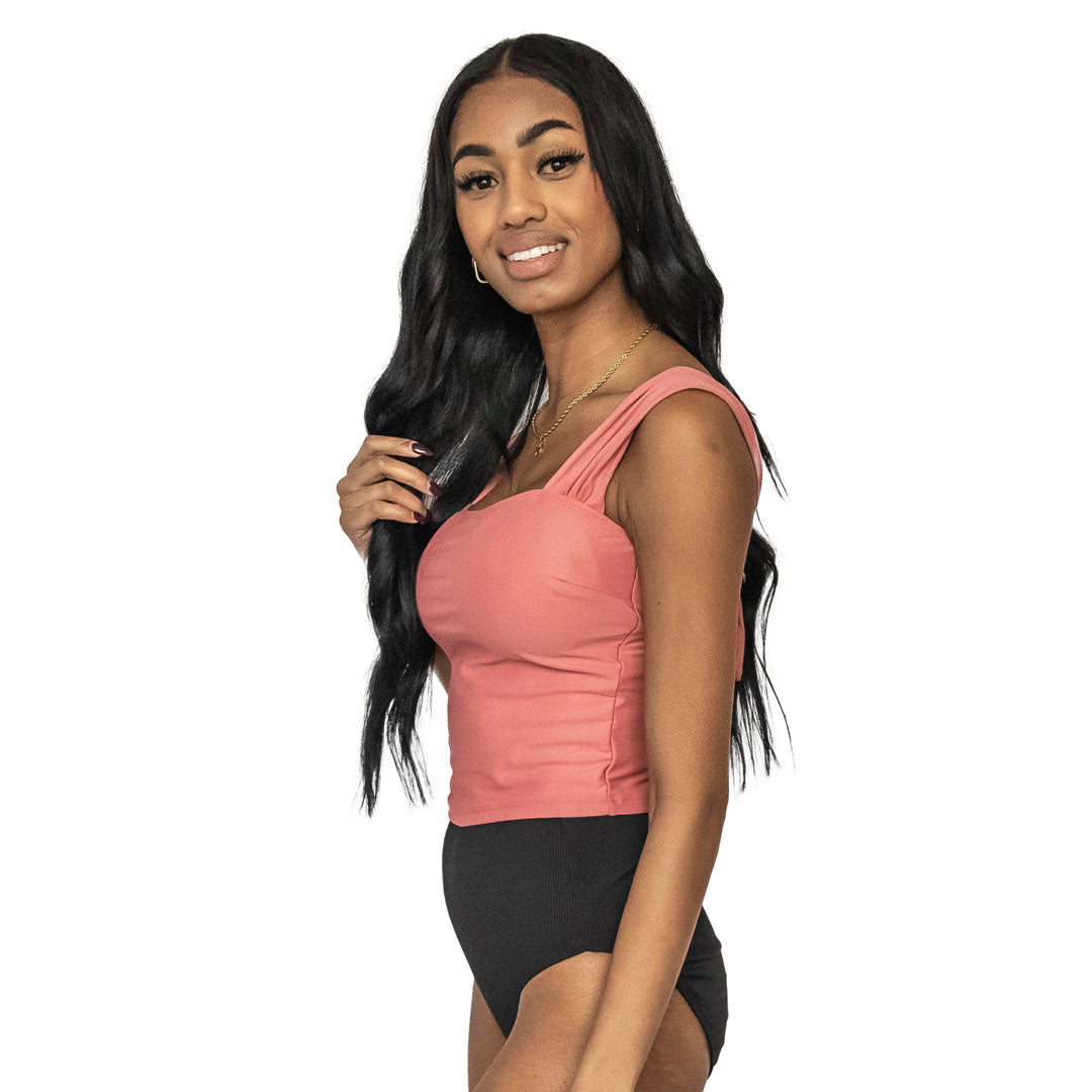 Thick Strap Tankini Top for Women - High Support Swimwear for Swimming, Beach & Summer Vacations