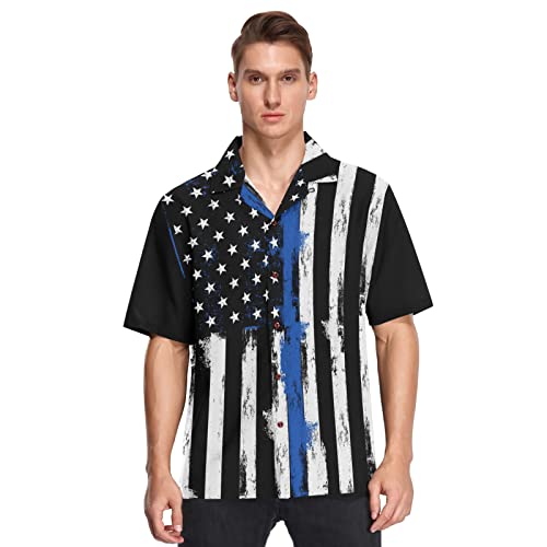 Multi-blue Police American Flag