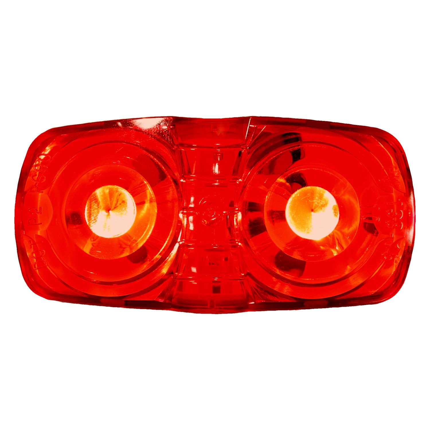 Peterson Mfg M38R-MV LED Marker Clearance Light - Double Bulls-Eye Design for Trucks & Trailers - Durable & Bright for Night Driving & Road Safety