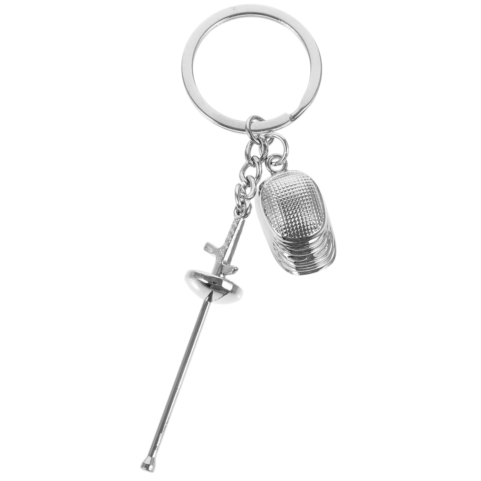 2pcs HANABASS Fencing Sword Keychain - Exquisite Detail, Multi-Purpose Accessory for Sports Fans, Gift & Collectible | Perfect for Fencing Enthusiasts, Keychain Decor, and Unique Gifts