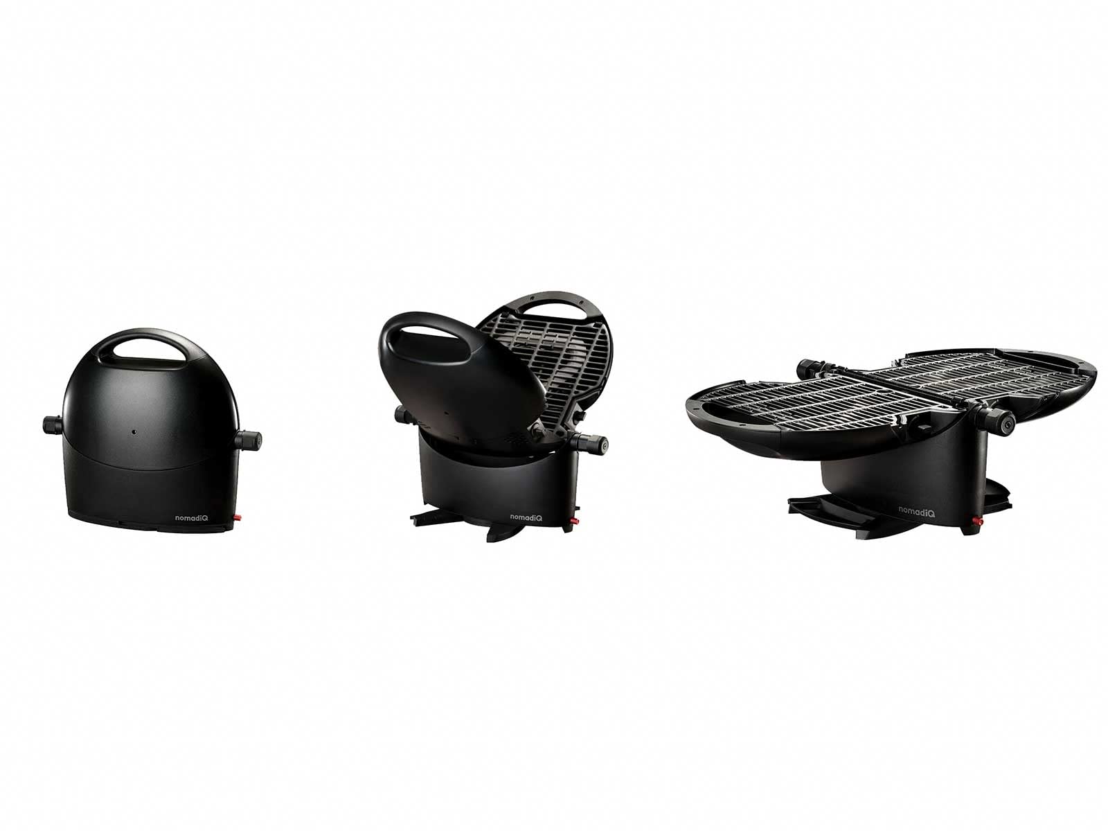 NomadiQ Portable Gas Grill and Griddle Combo with RV Hose - Perfect for Camping, Tailgating, and Outdoor Cooking Adventures