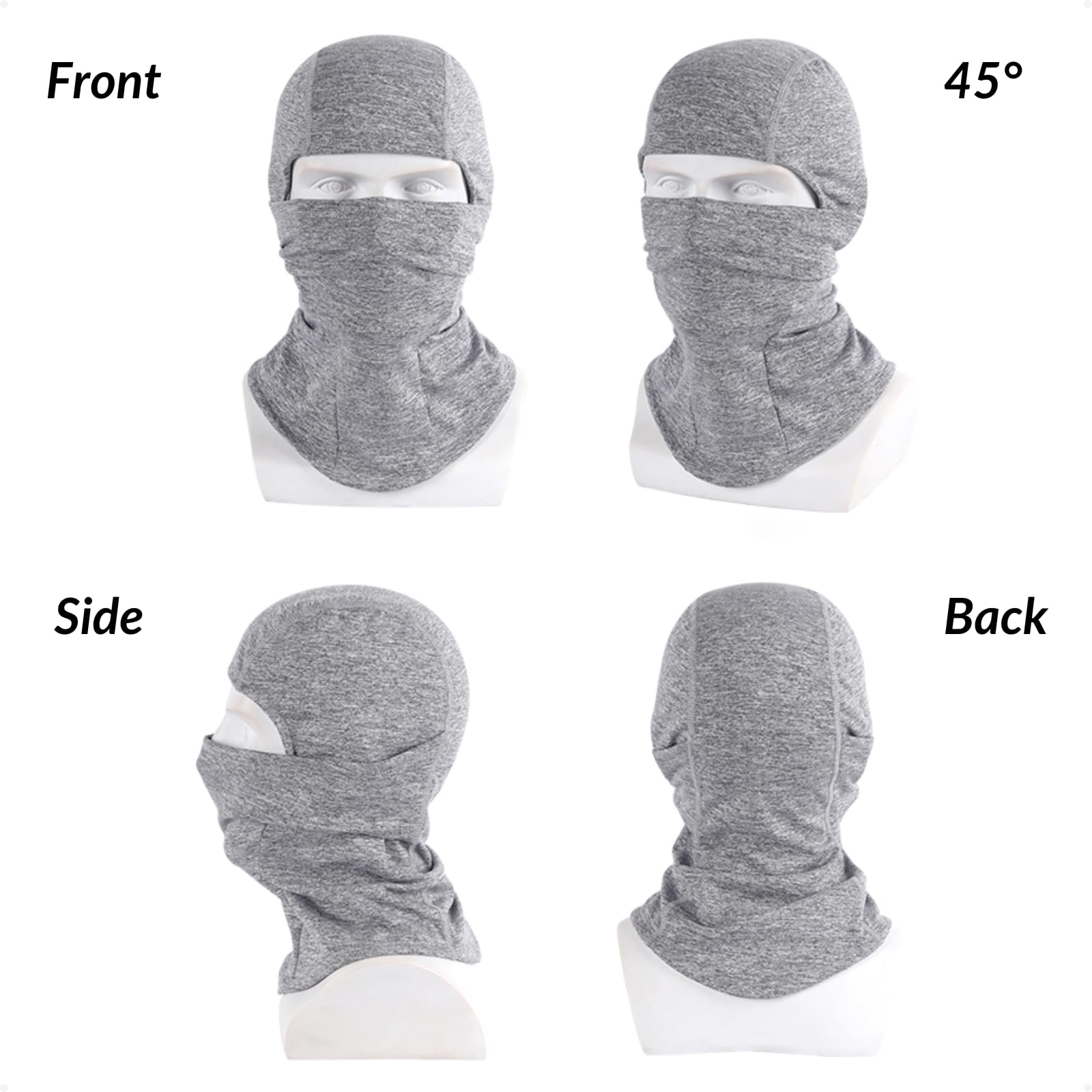 2THESTARS Balaclava Face Mask for Men - Breathable Skin-Friendly Fabric, Temperature-Locking Ski Mask for Winter Sports, Motorcycling & Outdoor Activities