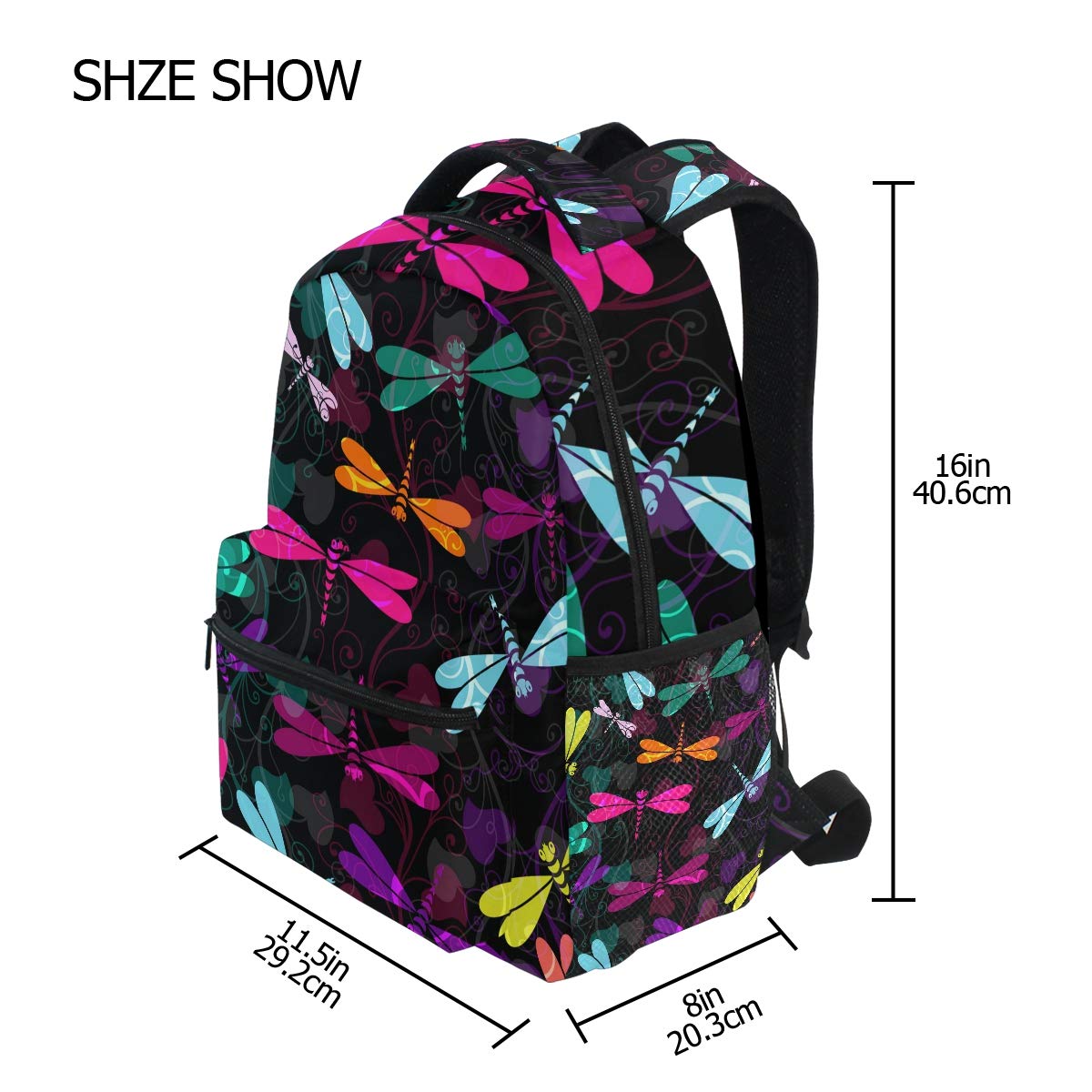 WIHVE Dragonfly Backpack - Lightweight School Backpack for Students, Travel Daypack with Laptop Compartment - Perfect for School, College, Travel & Outdoor Adventures