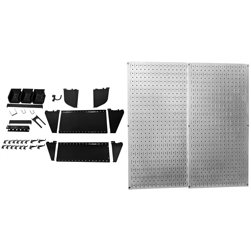 Wall Control Pegboard Kit with Hooks & Accessories - Heavy Duty Garage Storage System for Tools & DIY Projects - Perfect for Workshop, Garage & Home Organization