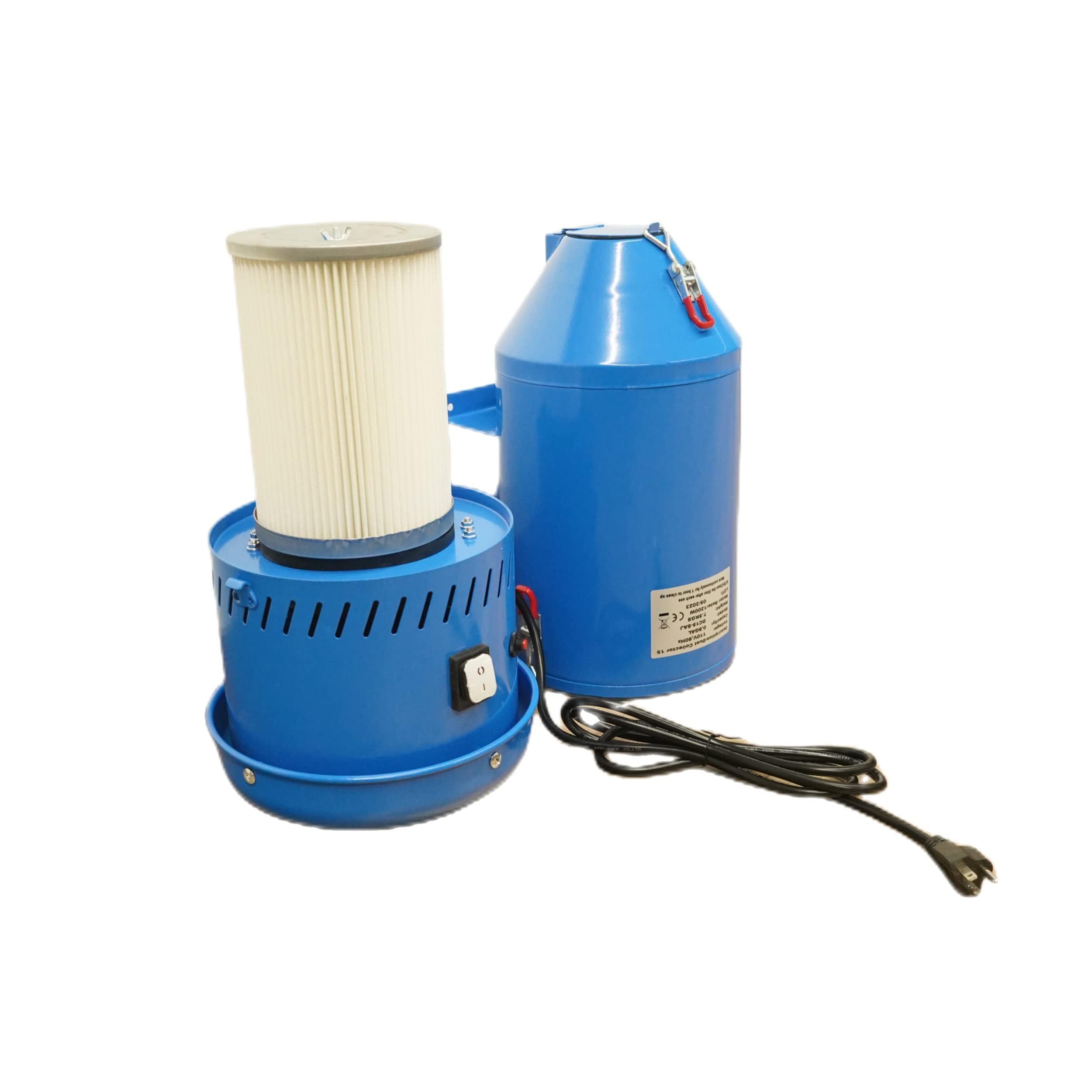 1.75 HP Dust Collector for Sand Blast Cabinet - 2 Gallon Capacity Media Blaster Dust Collection Reclaimer System | Ideal for Workshop, Metalworking & Sandblasting Projects