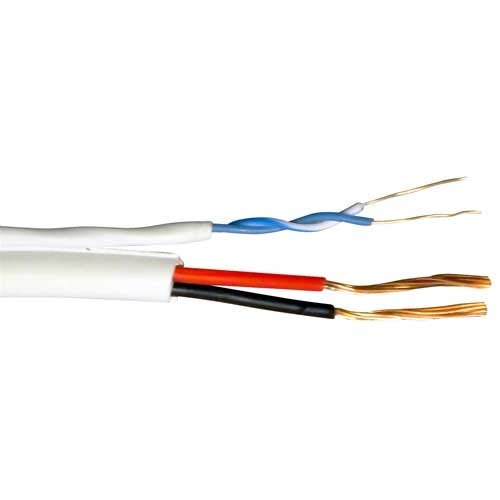 1000 Feet High-Quality Balun Wire for Video, Data & Power Transmission - 1 Pair White - Perfect for CCTV, Security Systems & Home Theater Setup